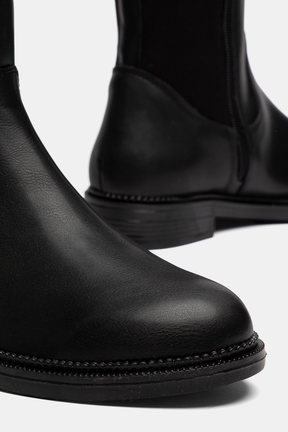 Lölük Moda 41-42 Kadın Günlük Çizme büyük beden Lastikli Strec Enpar Siyah Cilt görsel 4