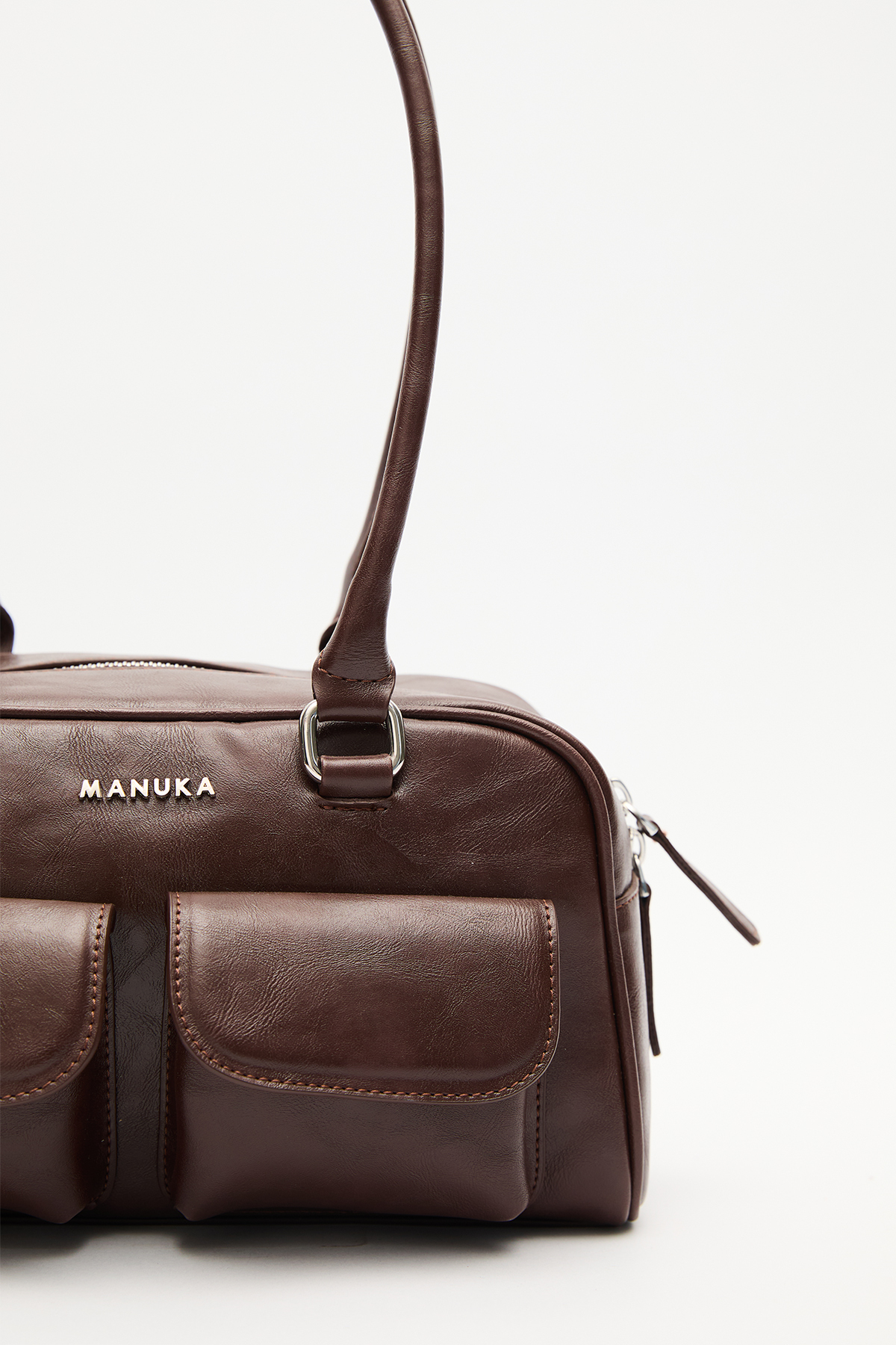 Manuka Cepli Retro Çanta Kahverengi görsel 6