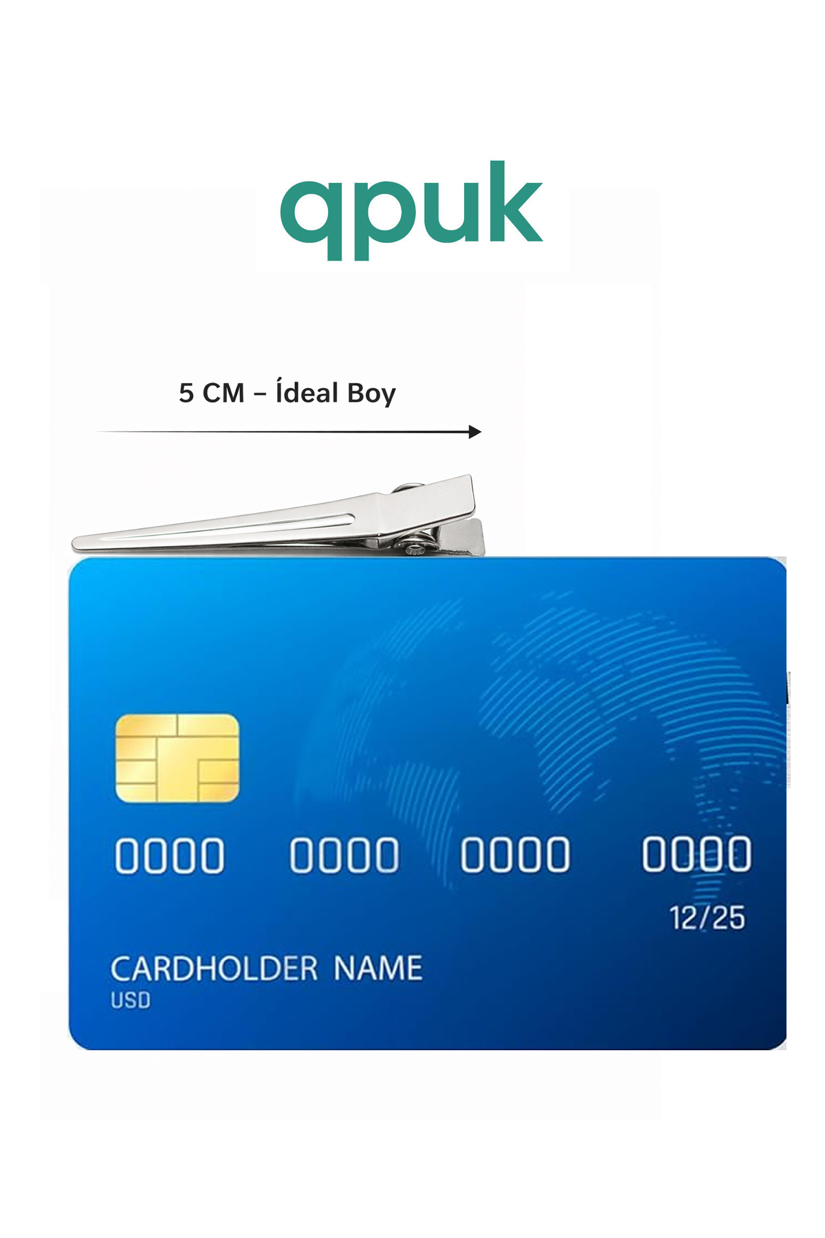 qpuk 10 Adet Saç Pensi 5 cm Kuaför Fön Pensi, Alüminyum Saç Tutucu, Toka Pensi Bigudi görsel 2