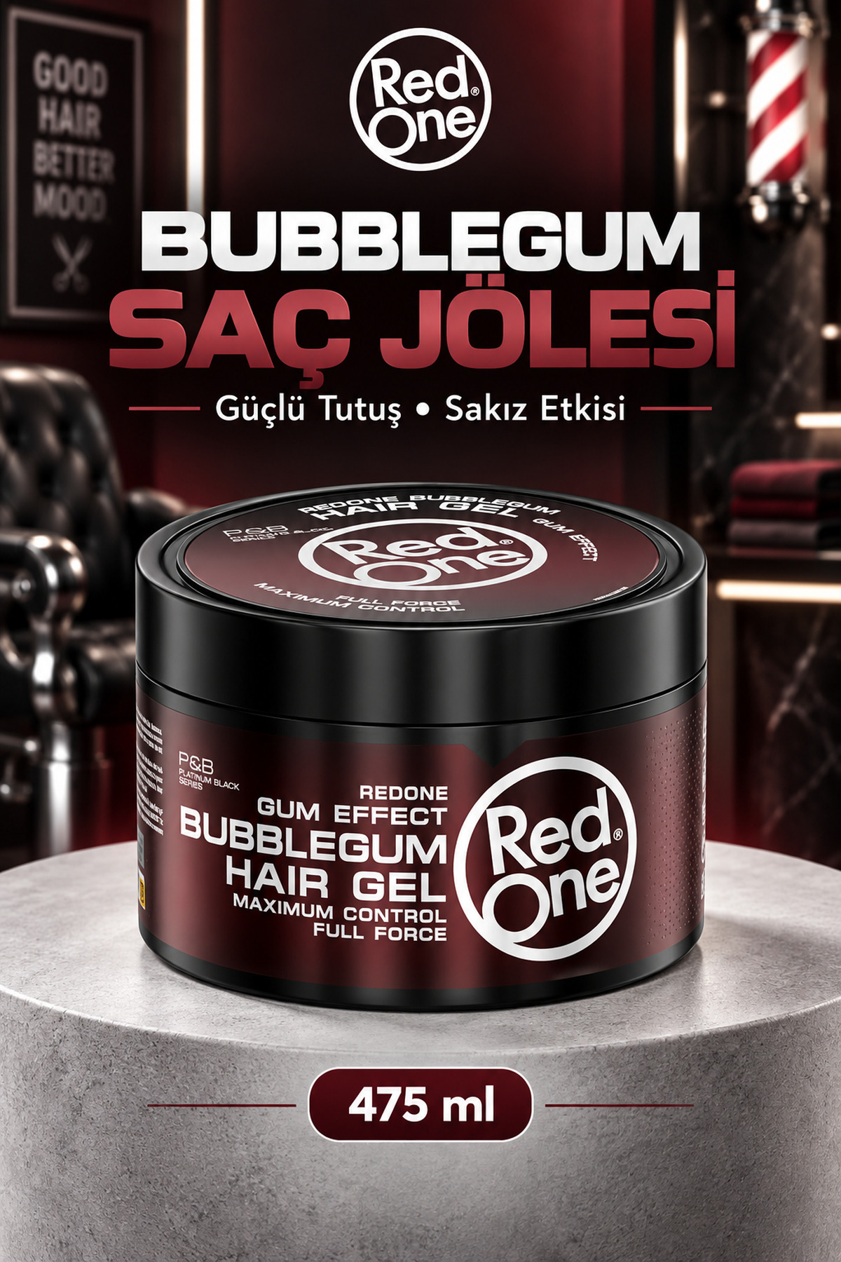 Red One Redone Bubblegum Sakız Kıvamlı Ultra Sert Saç Jölesi 450 ml — 8697926016844