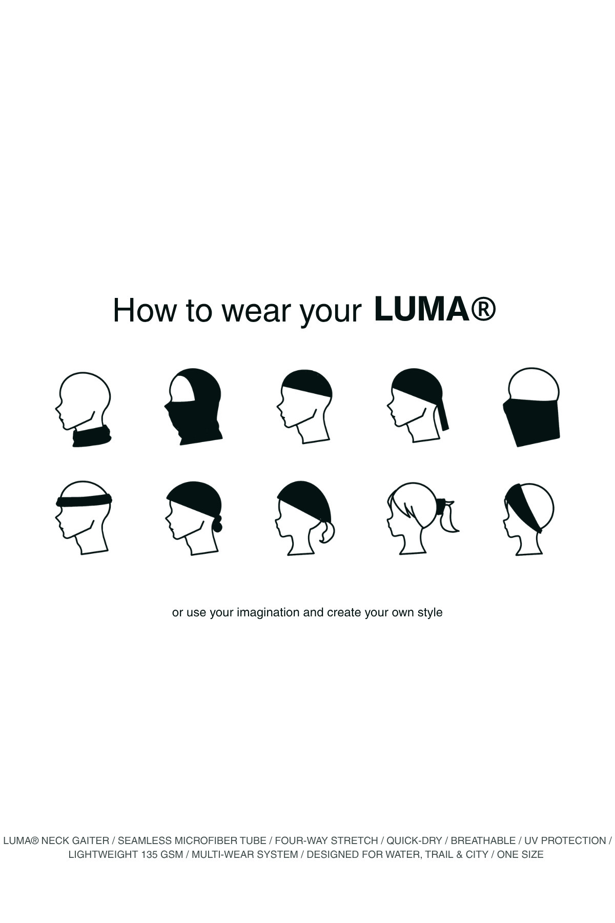 luma Çicek Desenli Boyunluk - Baf görsel 4