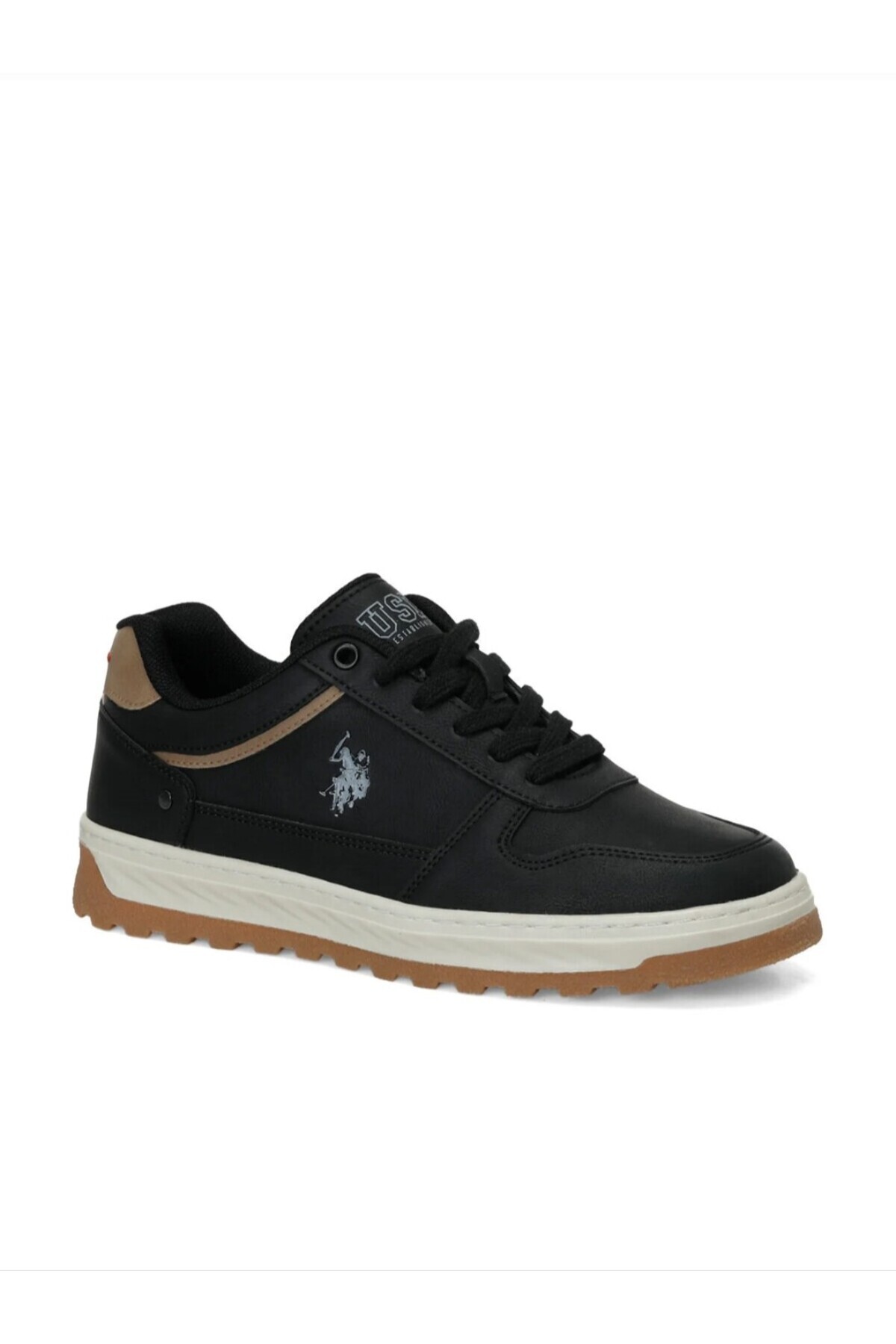 U.S. Polo Assn. BELO Siyah Erkek Sneaker Sportif Ayakkabı-p görsel 3