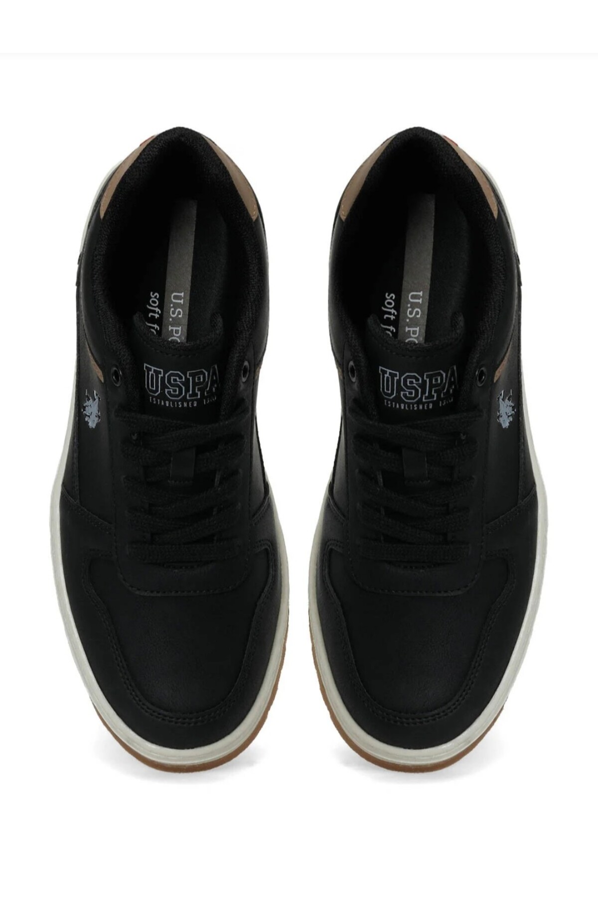 U.S. Polo Assn. BELO Siyah Erkek Sneaker Sportif Ayakkabı-p görsel 5