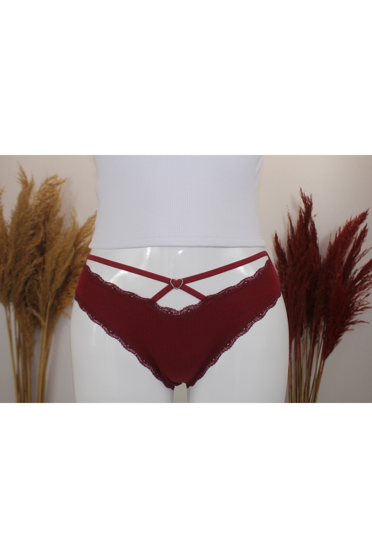 MAVİ QUMSAL Ribana Halkalı Bikini 3'lü Set görsel 2