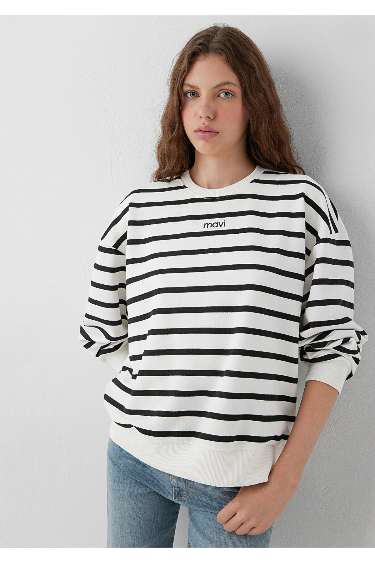 Mavi Siyah Sweatshirt 1S10561-80875 görsel 2