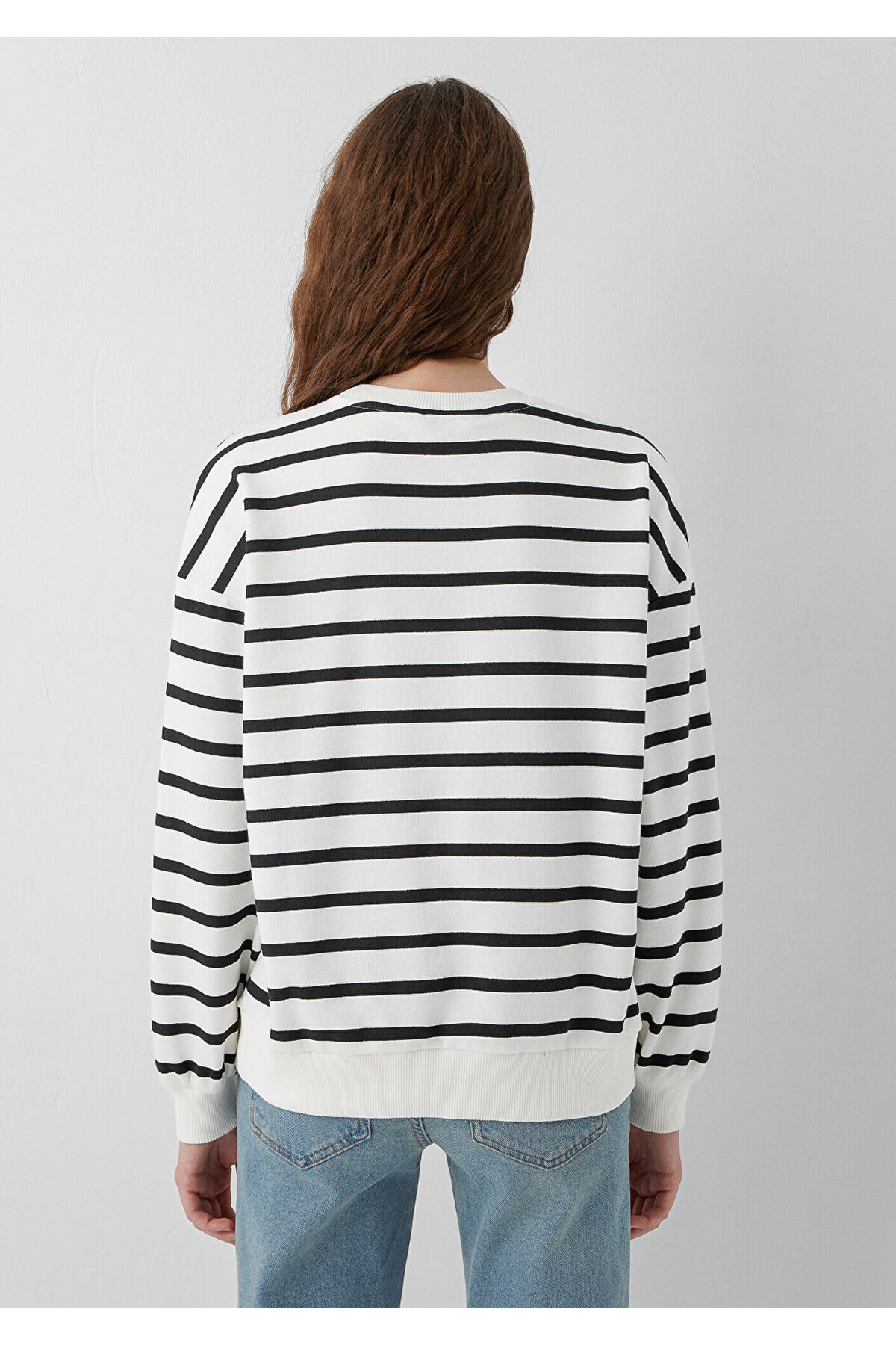 Mavi Siyah Sweatshirt 1S10561-80875 görsel 5
