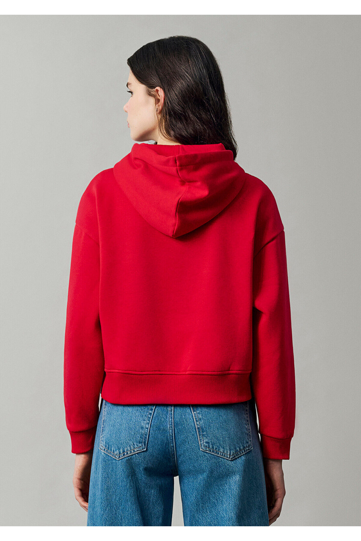 Mavi Jeans Kapüşonlu Kırmızı Sweatshirt 1S10587-86417 görsel 5