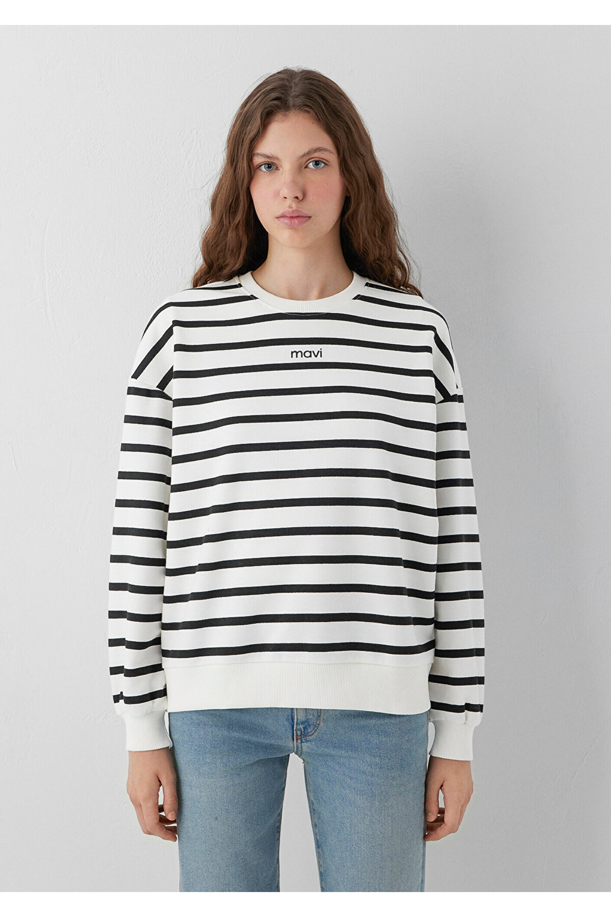 Mavi Siyah Sweatshirt 1S10561-80875 görsel 3