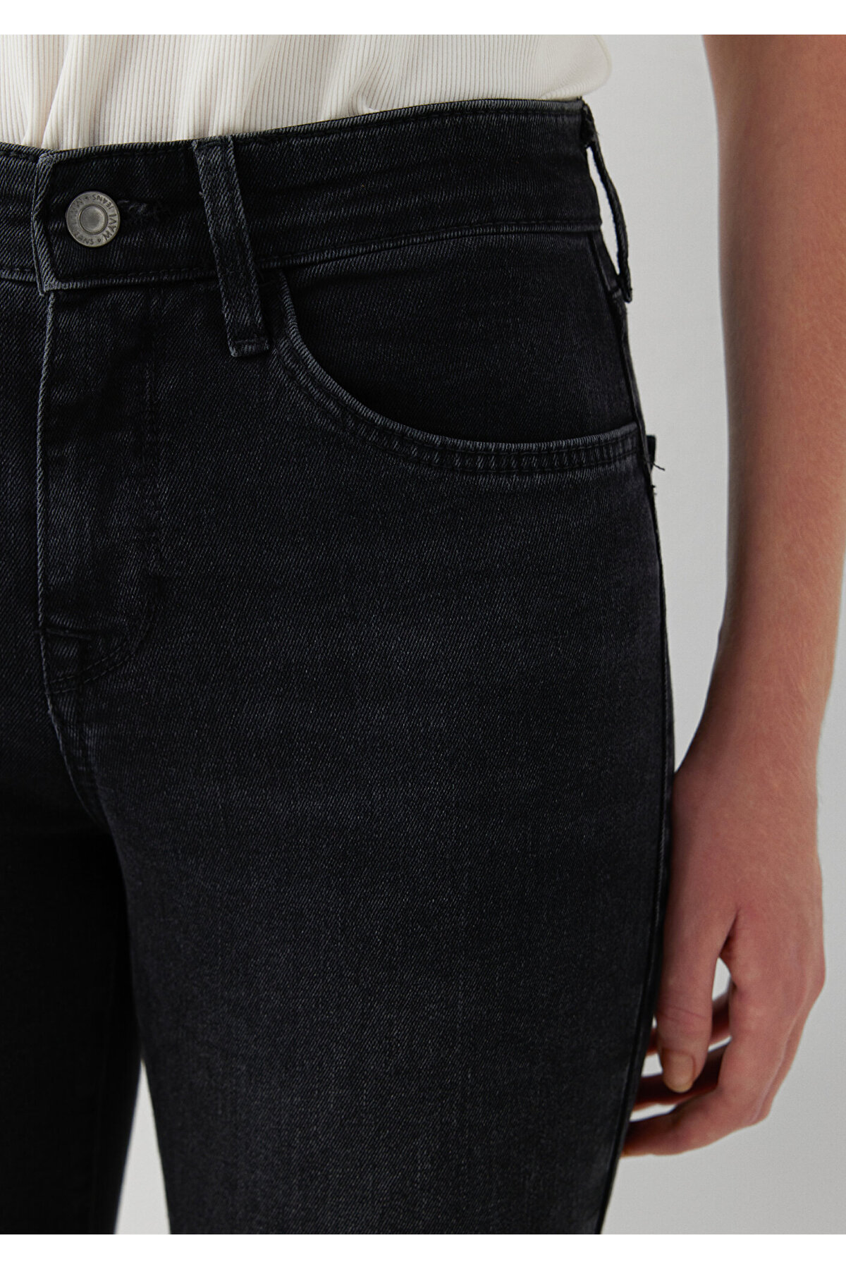 Mavi Molly Smoke Denim Antrasit Jean Pantolon 88136A6888 görsel 7