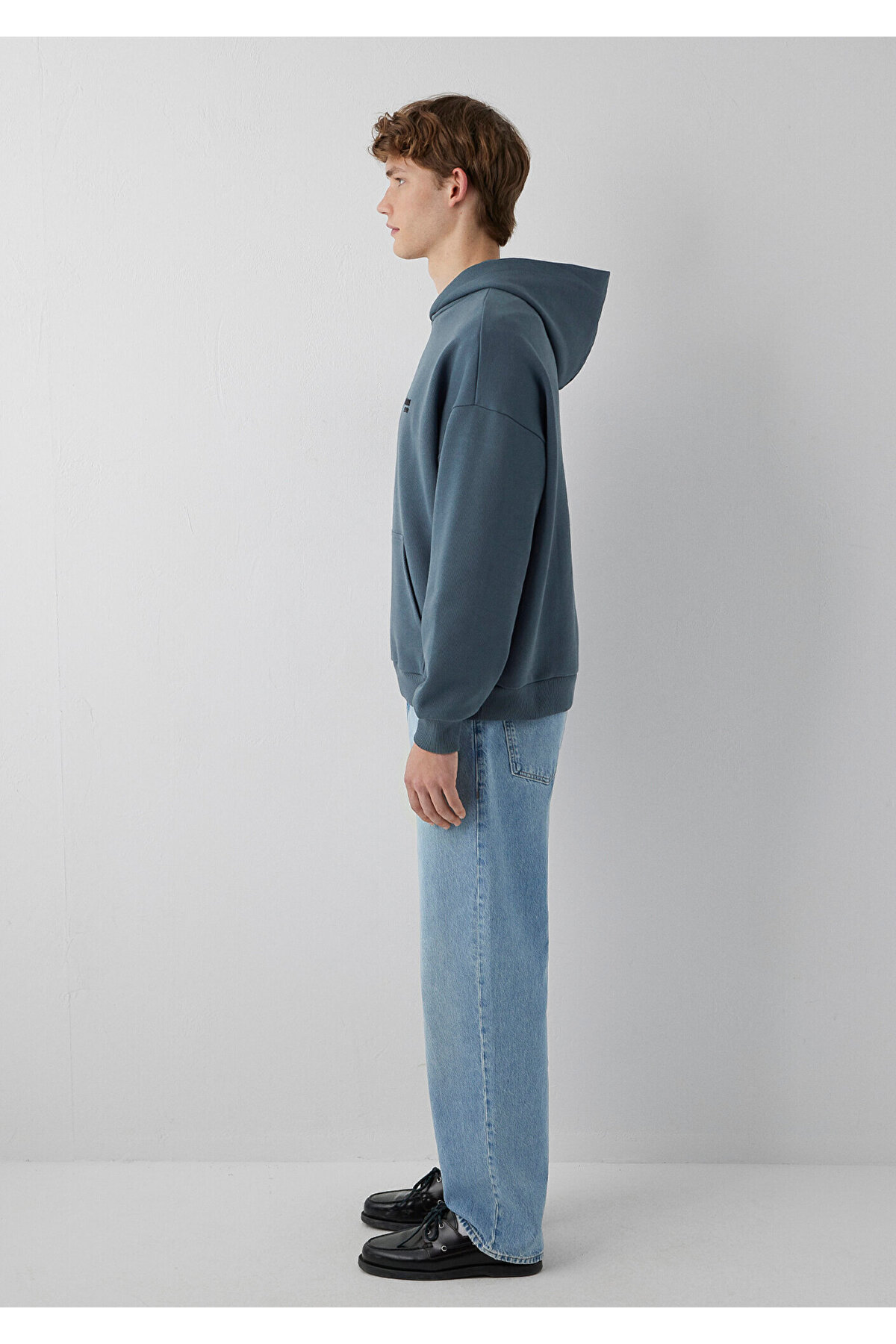 Mavi M0S10676 Jeans Kapüşonlu Erkek Sweatshirt LACİVERT görsel 5