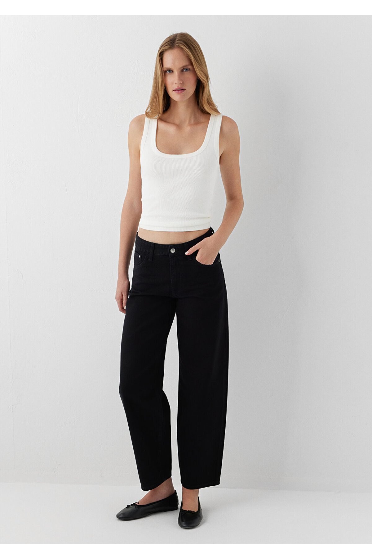 Mavi Leila Premium Blue Siyah Jean Pantolon 1010600-A6843 görsel 2