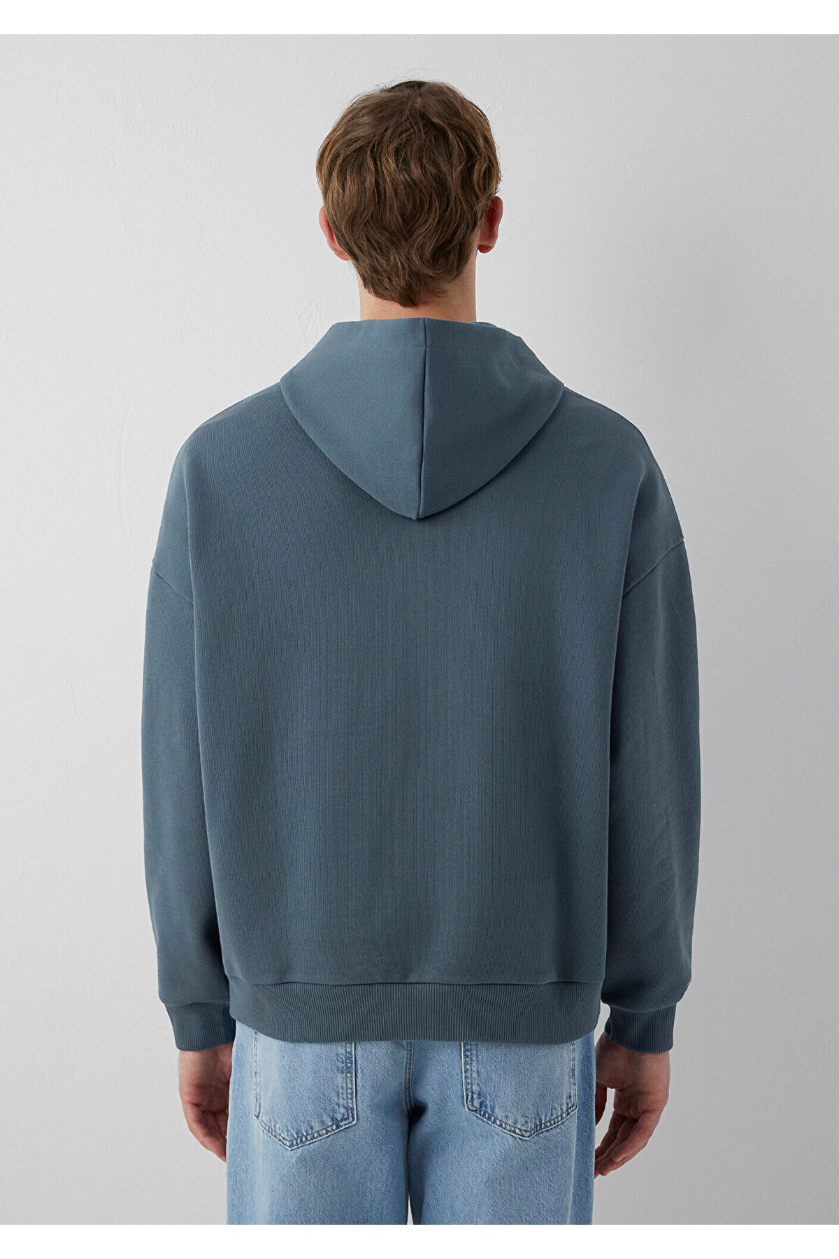 Mavi M0S10676 Jeans Kapüşonlu Erkek Sweatshirt LACİVERT görsel 6