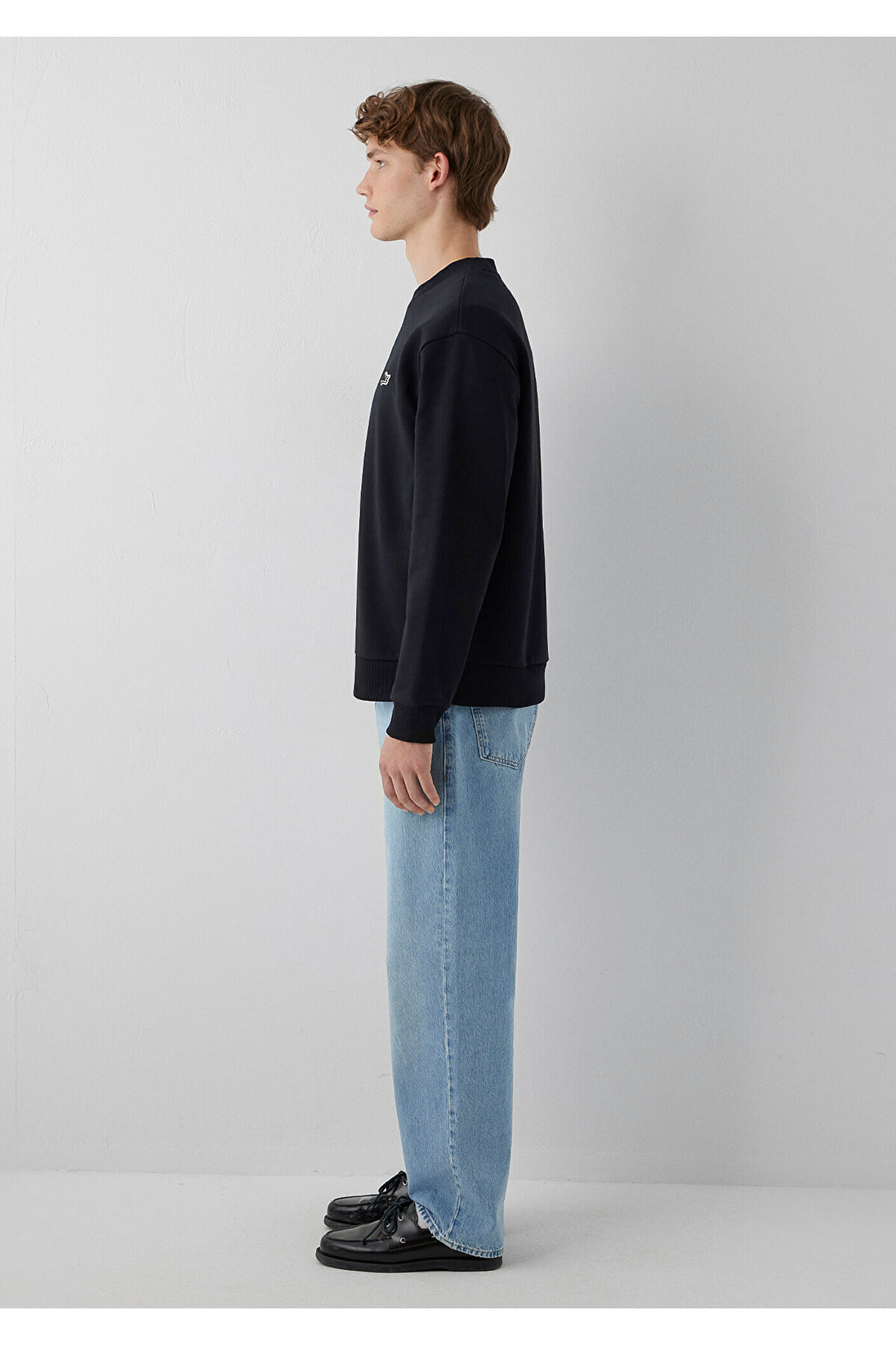Mavi M0S10611 Patch Nakışlı Erkek Sweatshirt SİYAH görsel 5
