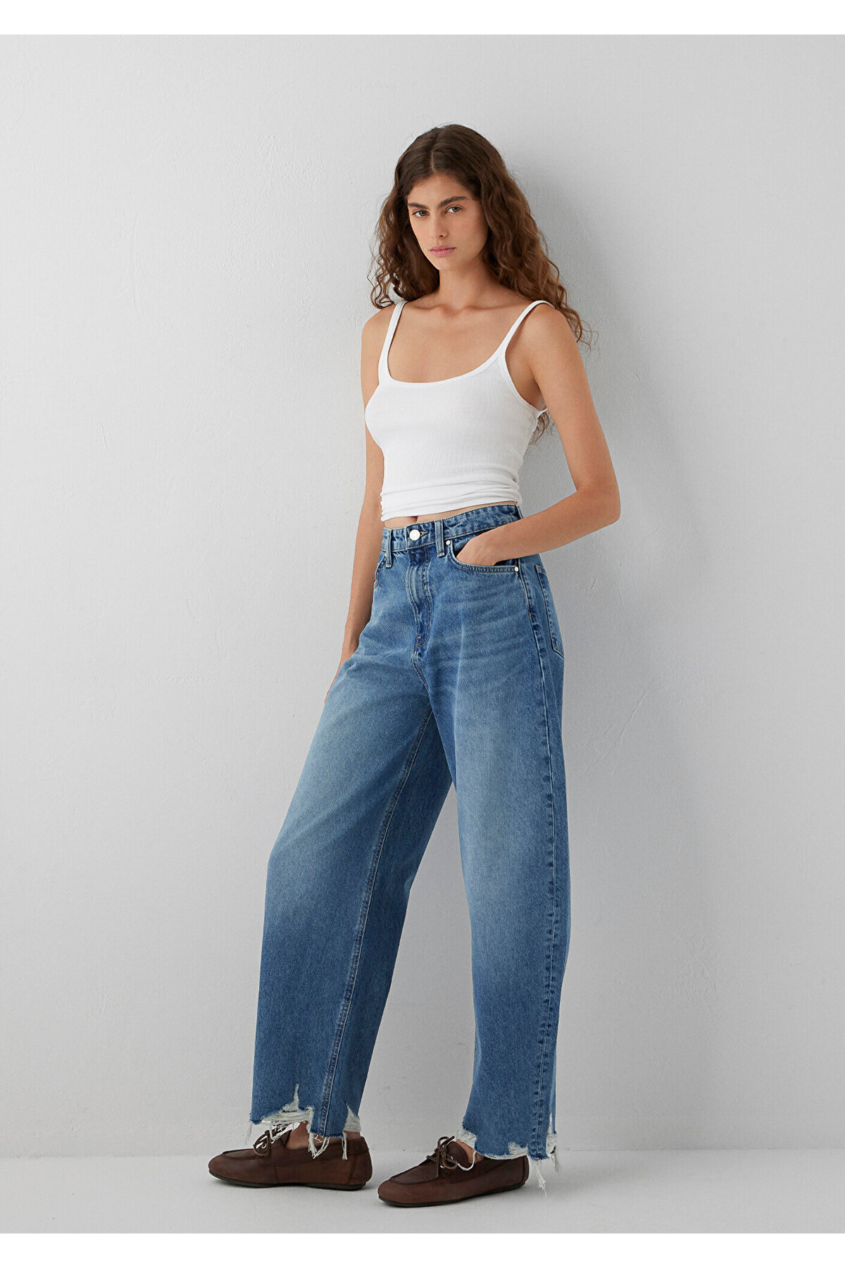 Mavi Fuji Mid Used Denim Jean Pantolon 1010849-A6623 görsel 2