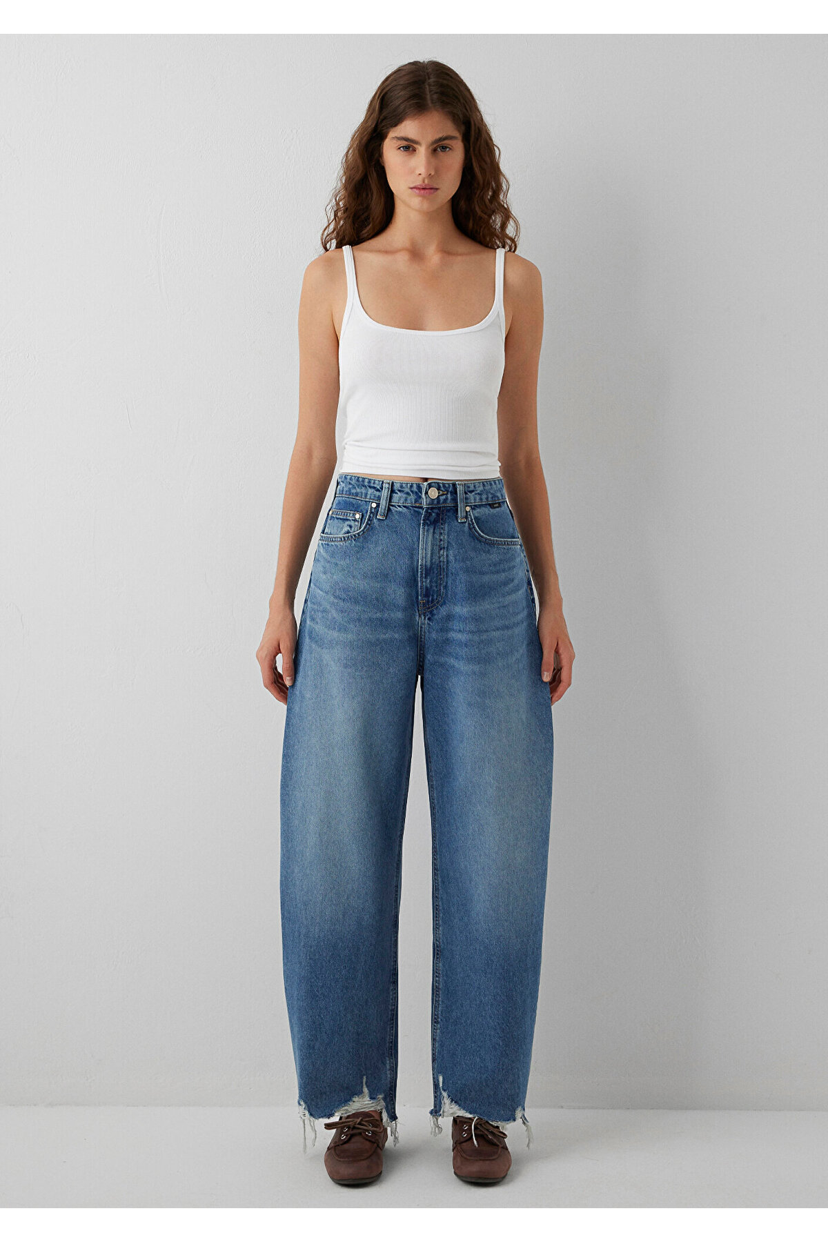 Mavi Fuji Mid Used Denim Jean Pantolon 1010849-A6623 görsel 4