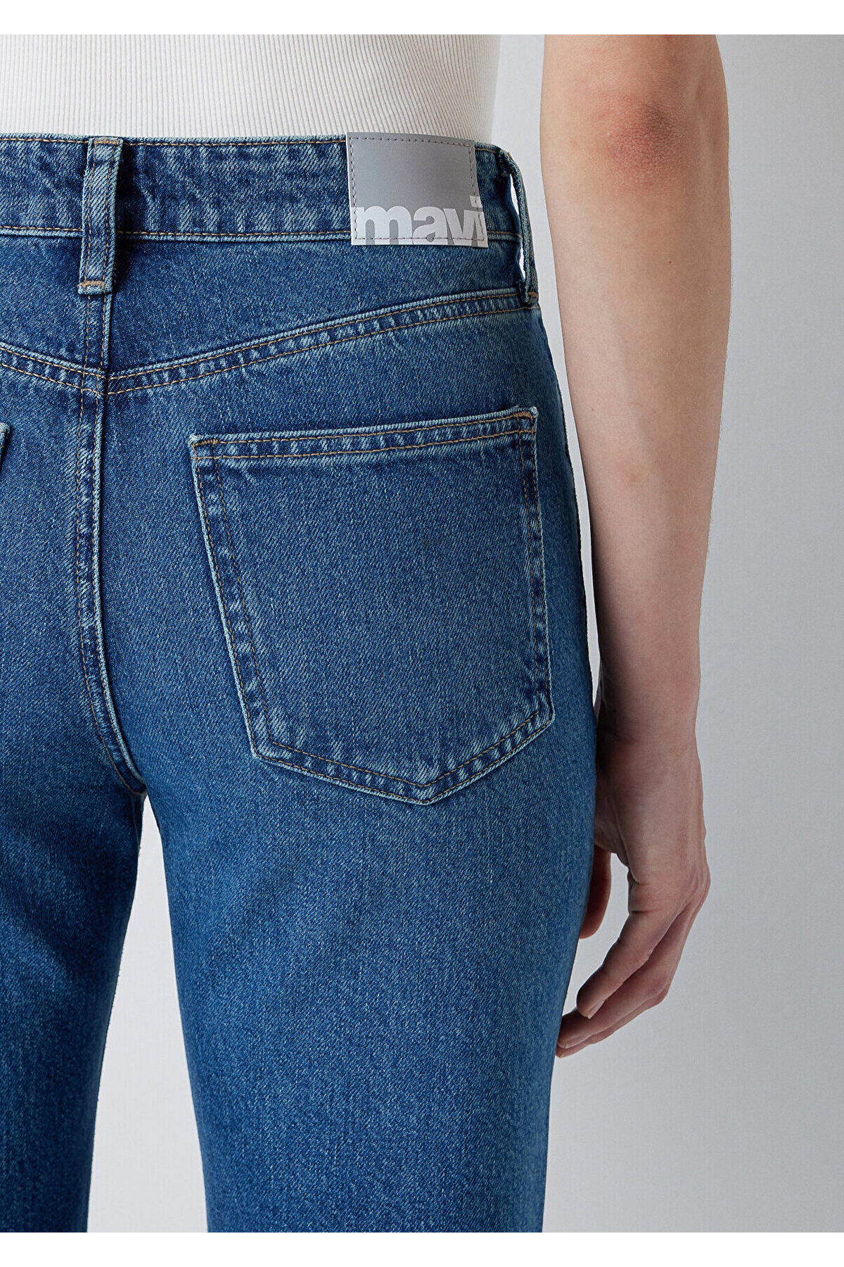 Mavi Soho Iconic Puslu Indigo Mavisi Jean Pantolon 1021245-A6604 görsel 8