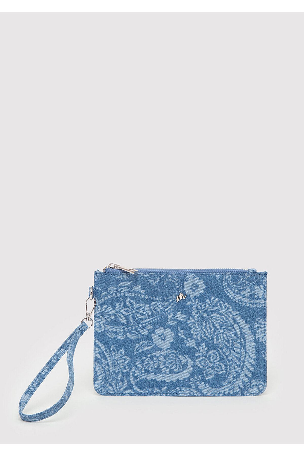 Mavi Etnik Desenli Denim El Çantası 1913944-82050 görsel 2