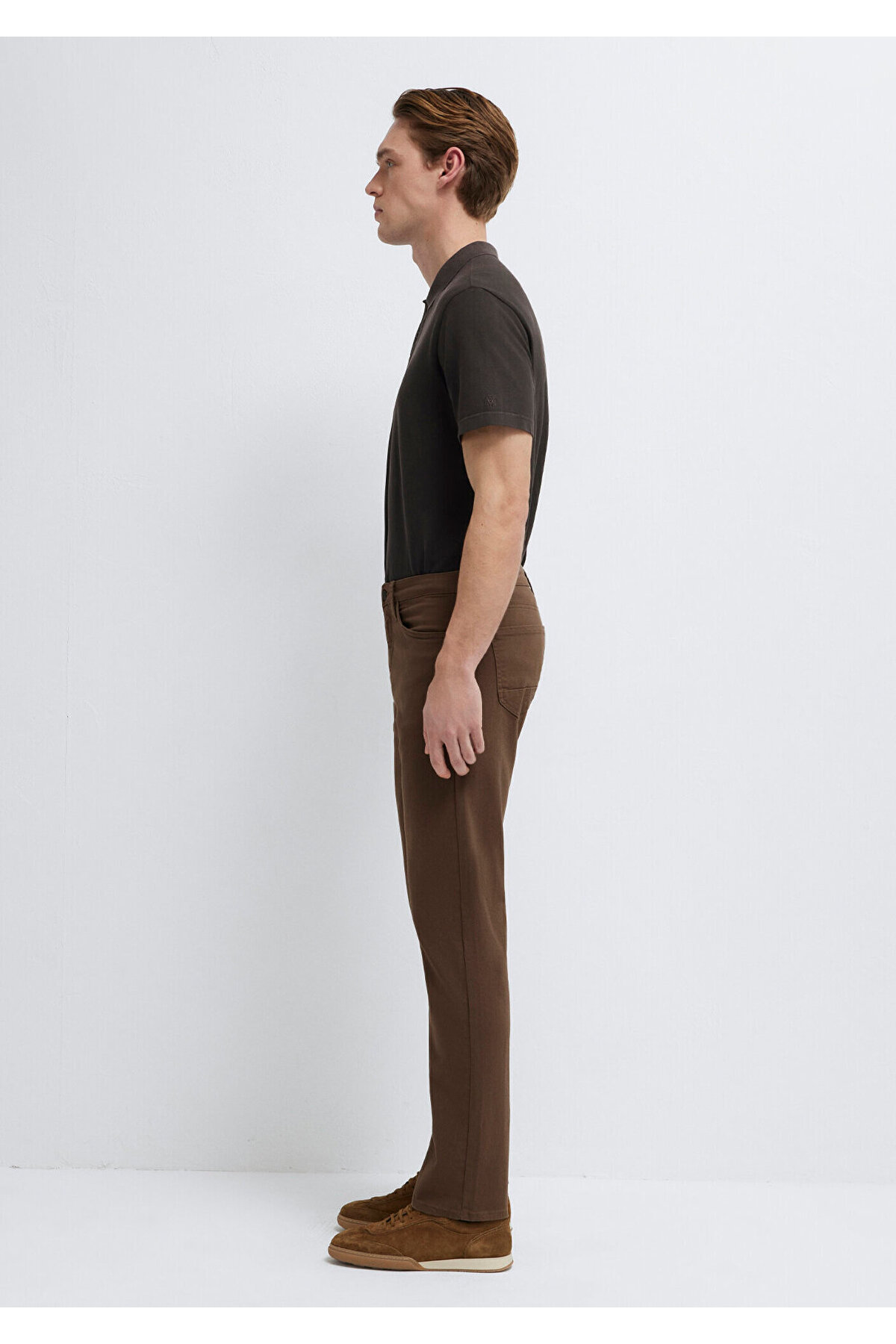 Mavi Martin Kahverengi Comfort Gabardin Pantolon 0037890680 görsel 4