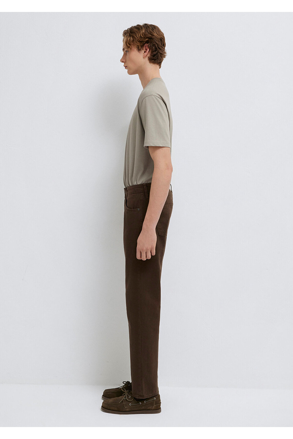 Mavi Lisbon Kahverengi Gabardin Pantolon 0010039-A2797 görsel 4