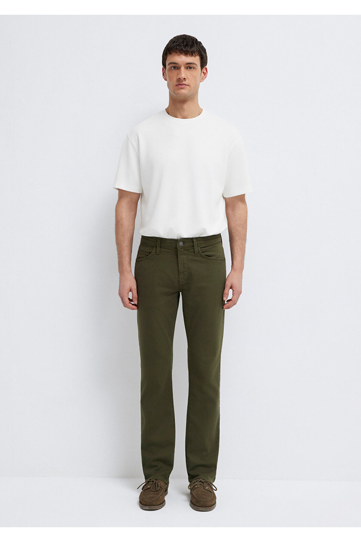 Mavi Martin Yeşil Gabardin Pantolon 00378A3057 görsel 5