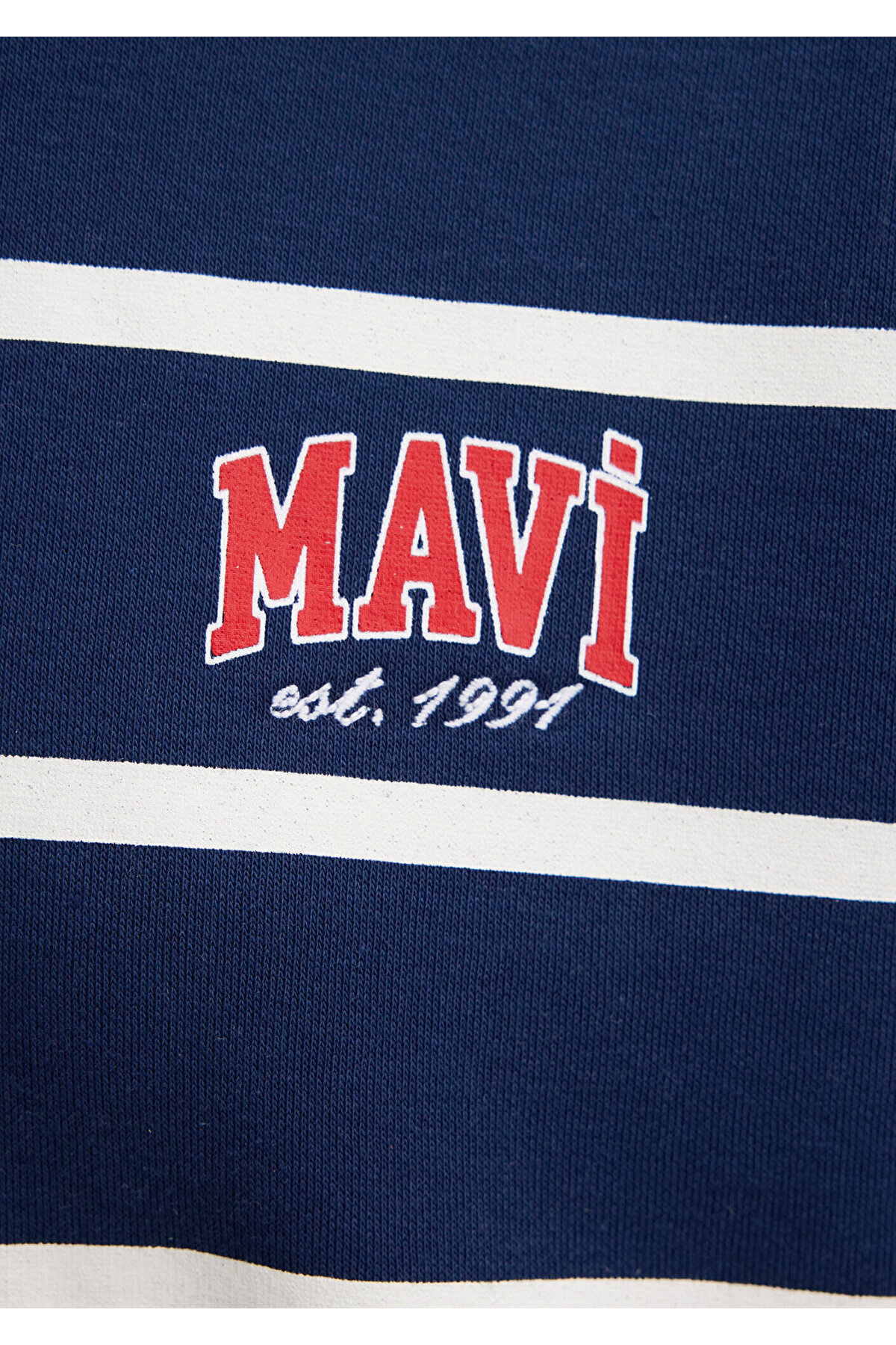 Mavi Çizgili Lacivert Sweatshirt 1S10456-84634 görsel 6