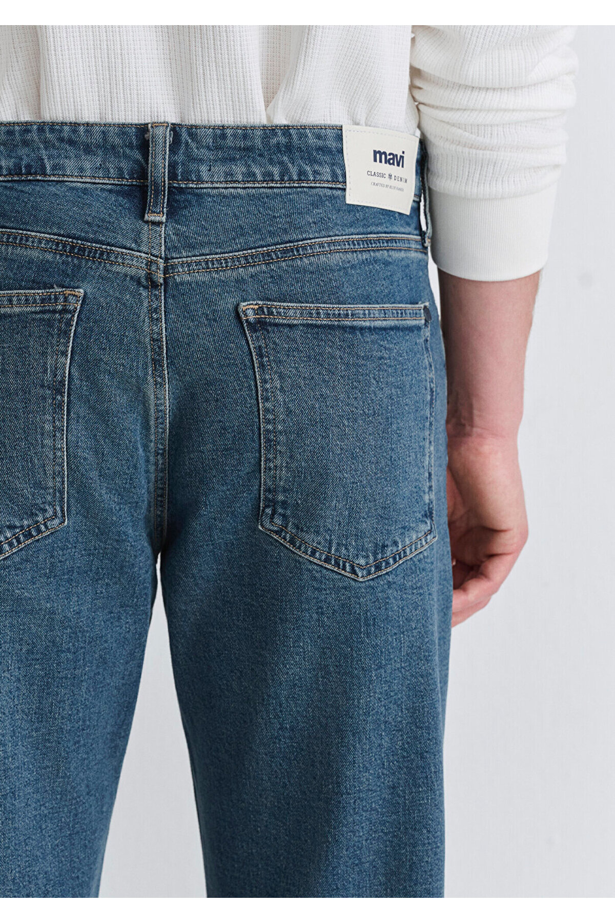 Mavi Marlon Classic Denim Puslu Jean Pantolon 0019166-87850 görsel 7