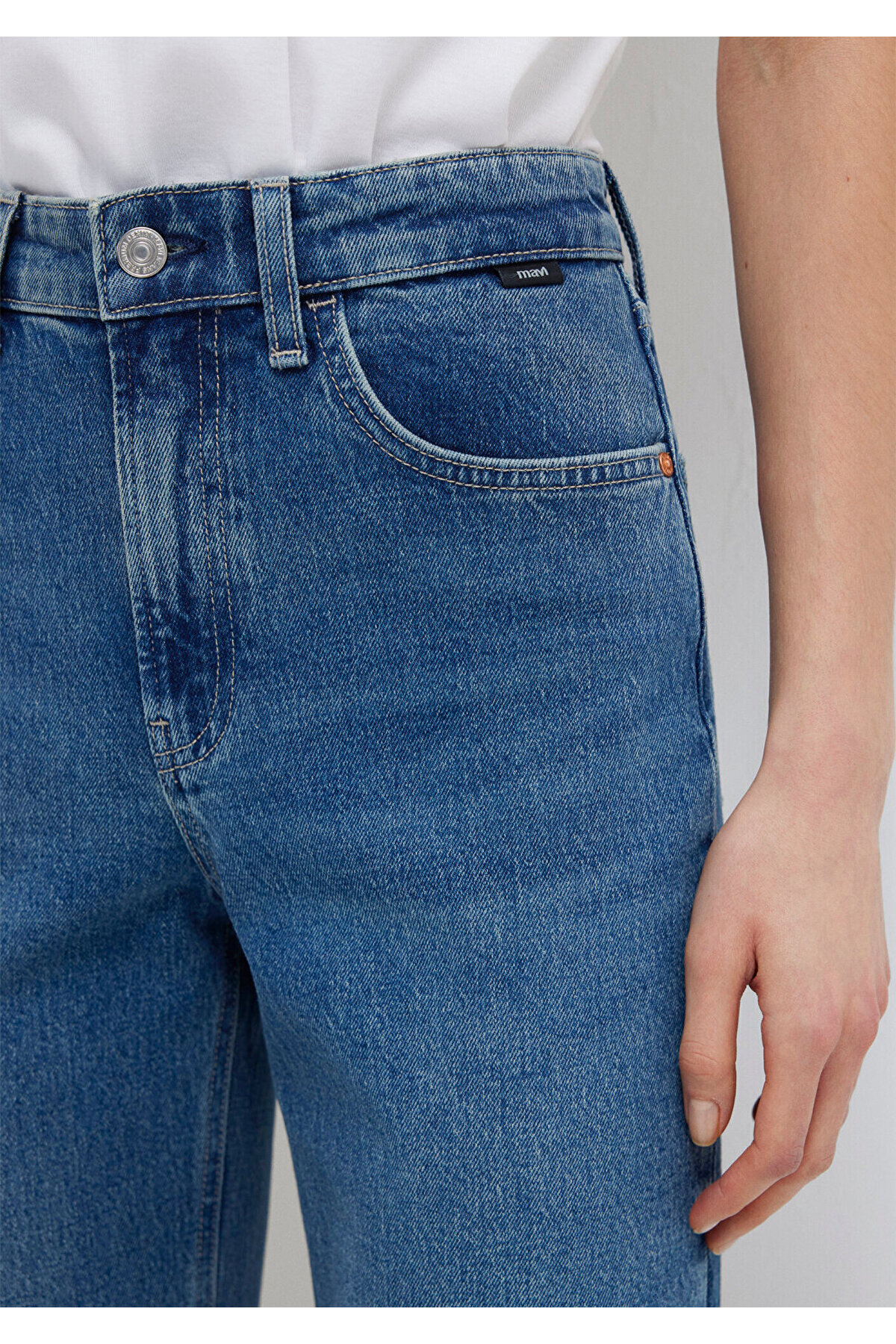 Mavi Sky Classic Denim Vintage Koyu Jean Pantolon 1010627-A1564 görsel 7