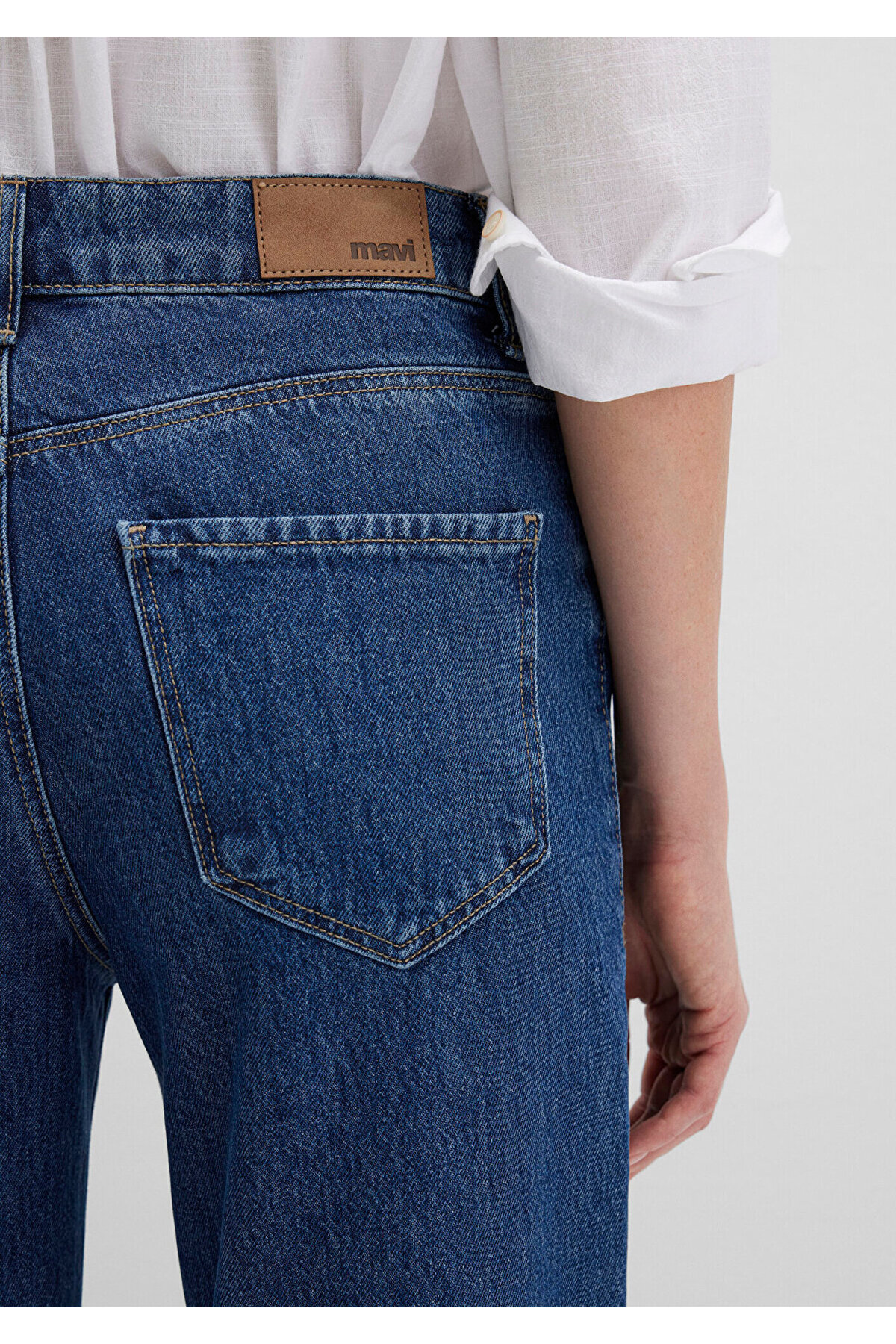 Mavi Malibu Mid Used Denim Jean Pantolon 8810152-91317 görsel 8