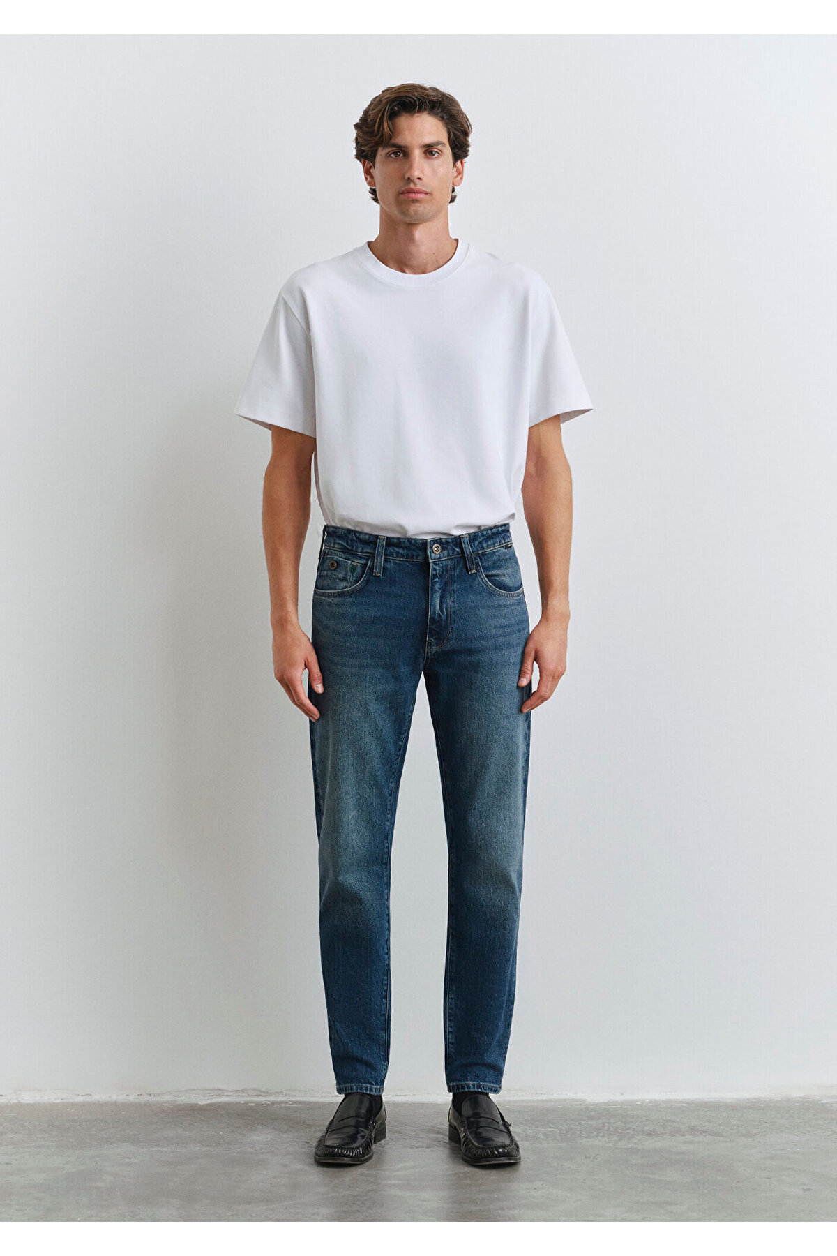 Mavi London Pro Puslu Koyu Jean Pantolon görsel 2