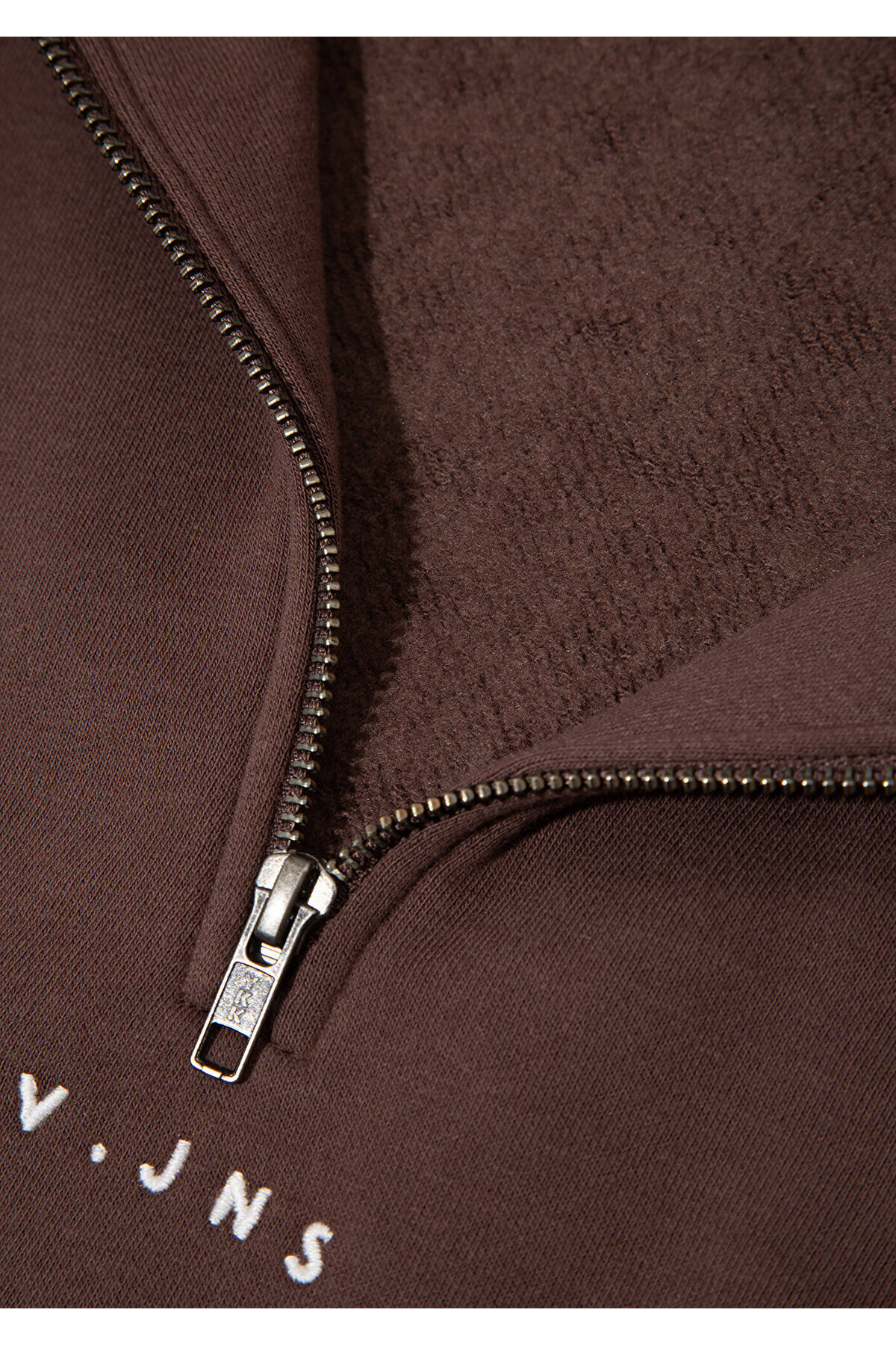 Mavi MVJNS Nakışlı Yarı Fermuarlı Kahverengi Sweatshirt 1S10533-71603 görsel 8
