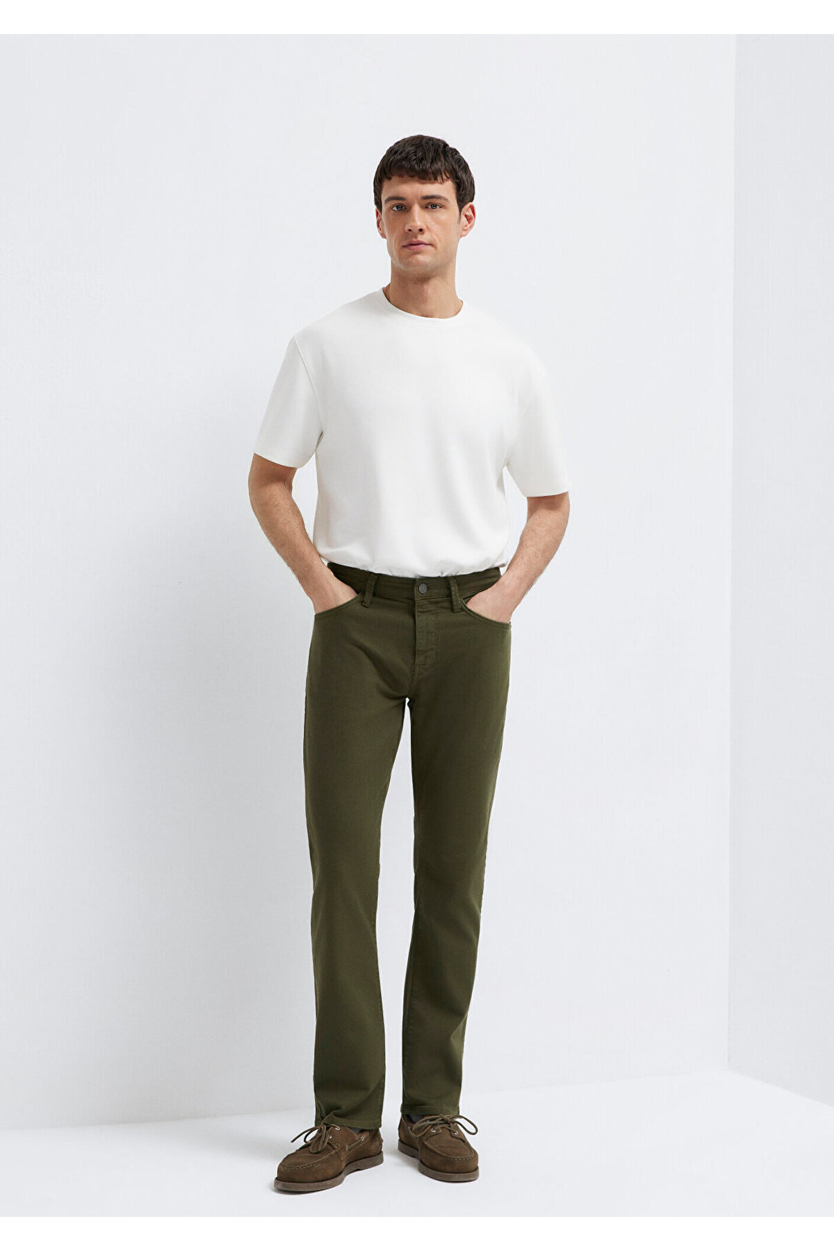 Mavi Martin Yeşil Gabardin Pantolon 00378A3057 görsel 3