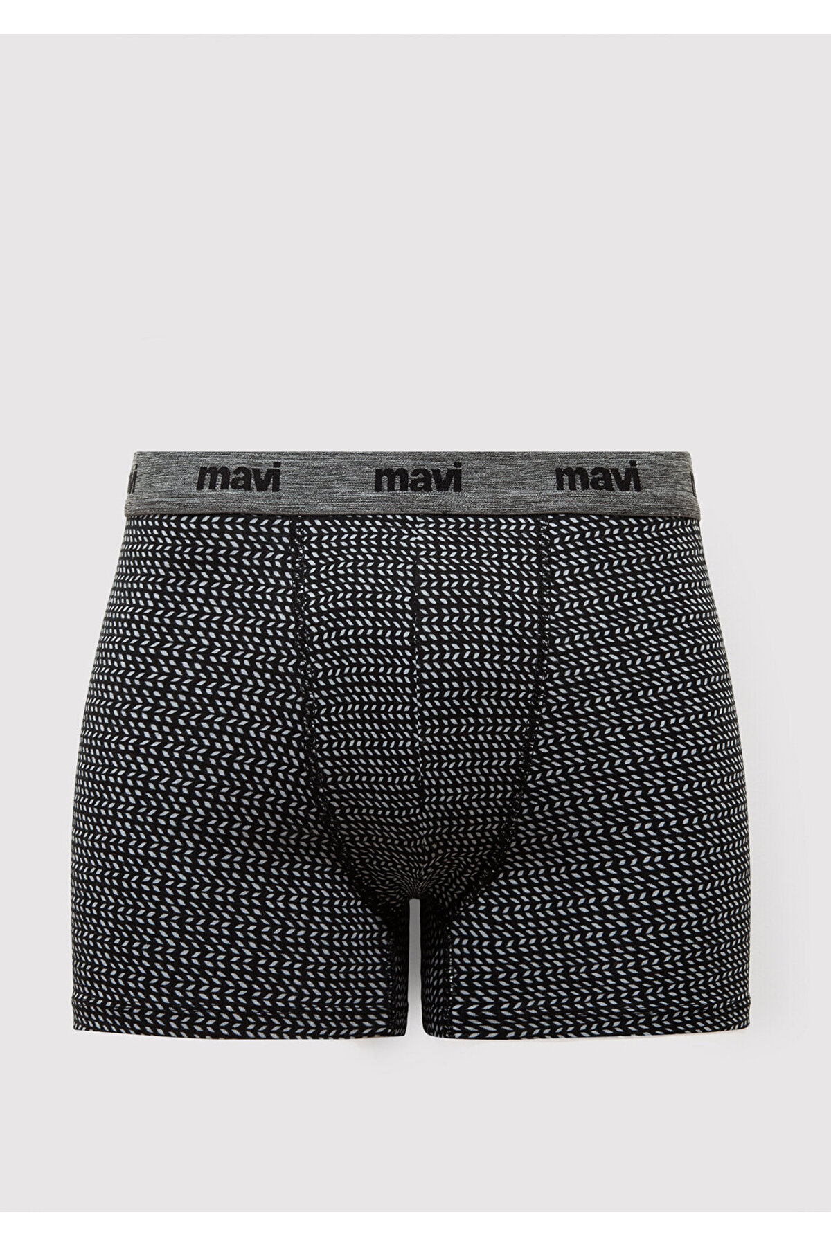 Mavi 3lü Siyah Baskılı Boxer 0912225-900 görsel 2