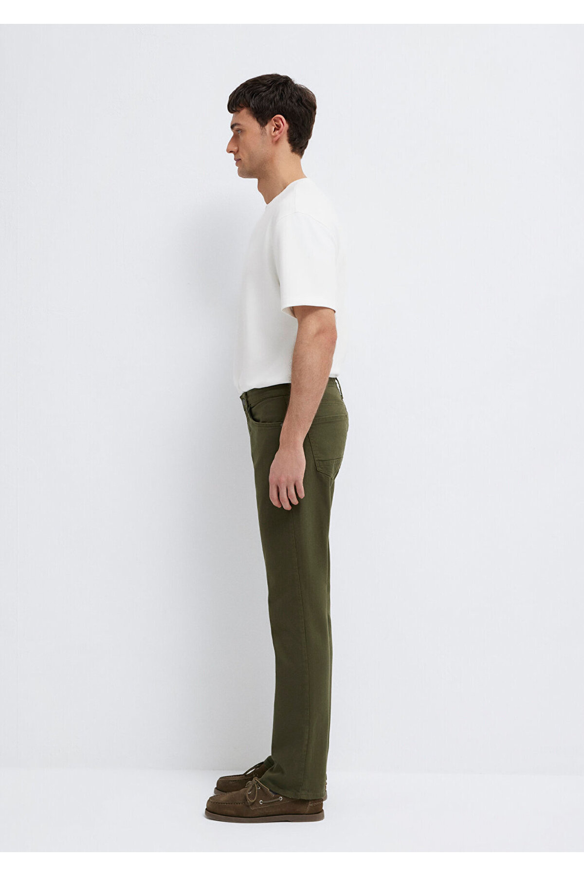 Mavi Martin Yeşil Gabardin Pantolon 00378A3057 görsel 6