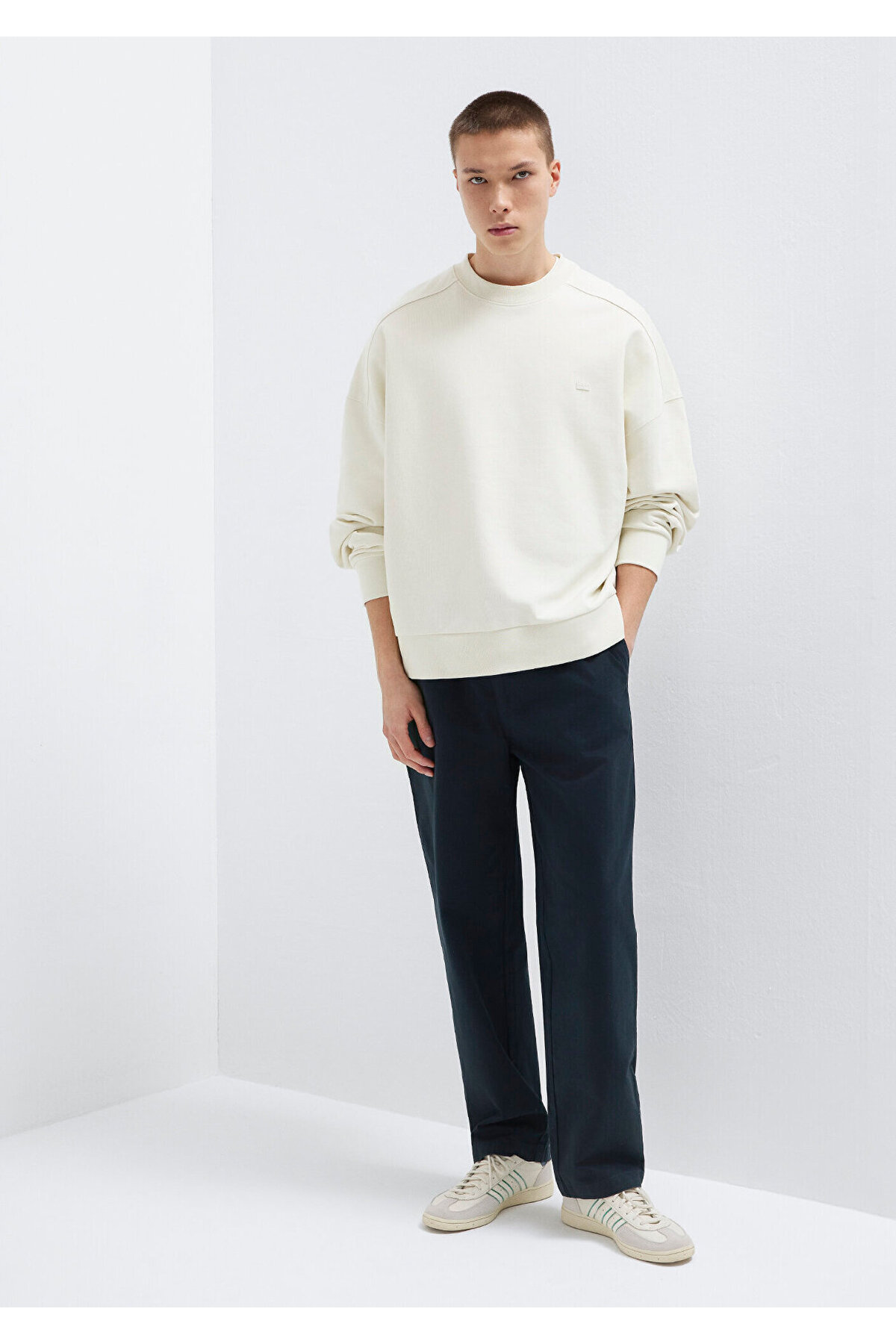 Mavi Beli Lastikli Lacivert Pantolon 0010610-71379 görsel 2