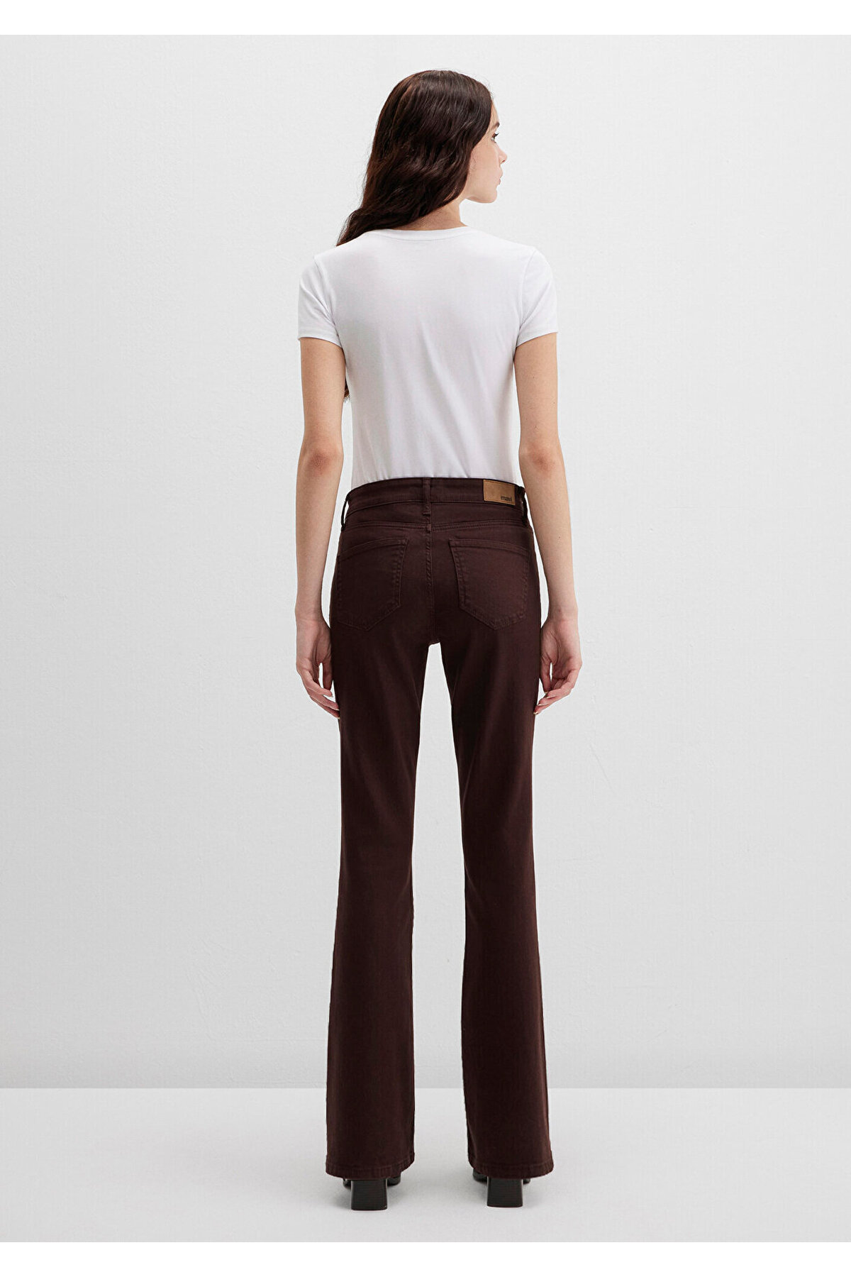 Mavi Molly Everday Kahverengi Gabardin Pantolon 1013691199 görsel 4