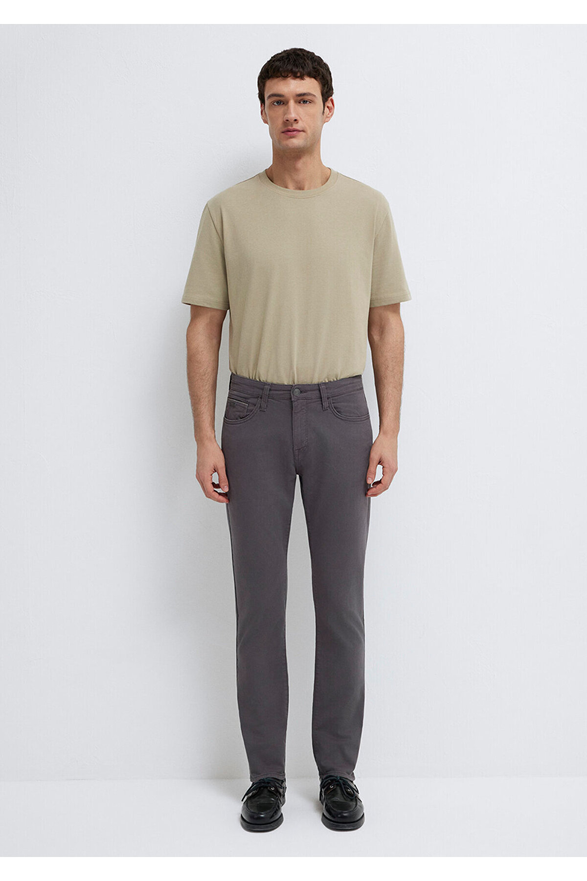 Mavi Marcus Black Antrasit Gabardin Pantolon 00351A2794 görsel 4