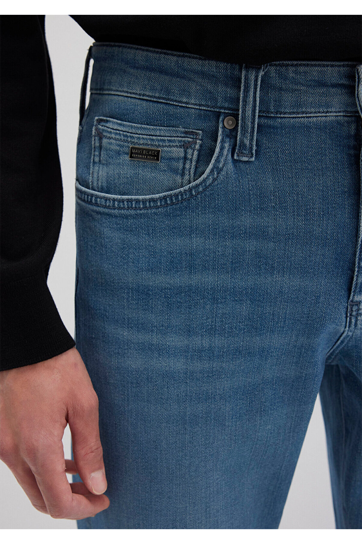 Mavi Hunter Black Vintage Indigo Mavisi Jean Pantolon 0020290661 görsel 6