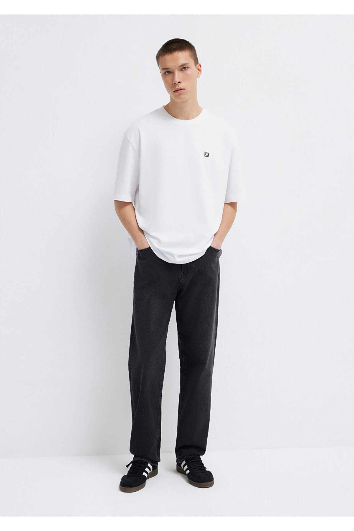 Mavi Pro Beyaz Basic Tişört Relaxed Fit / Rahat Kesim 0613090-620 görsel 2
