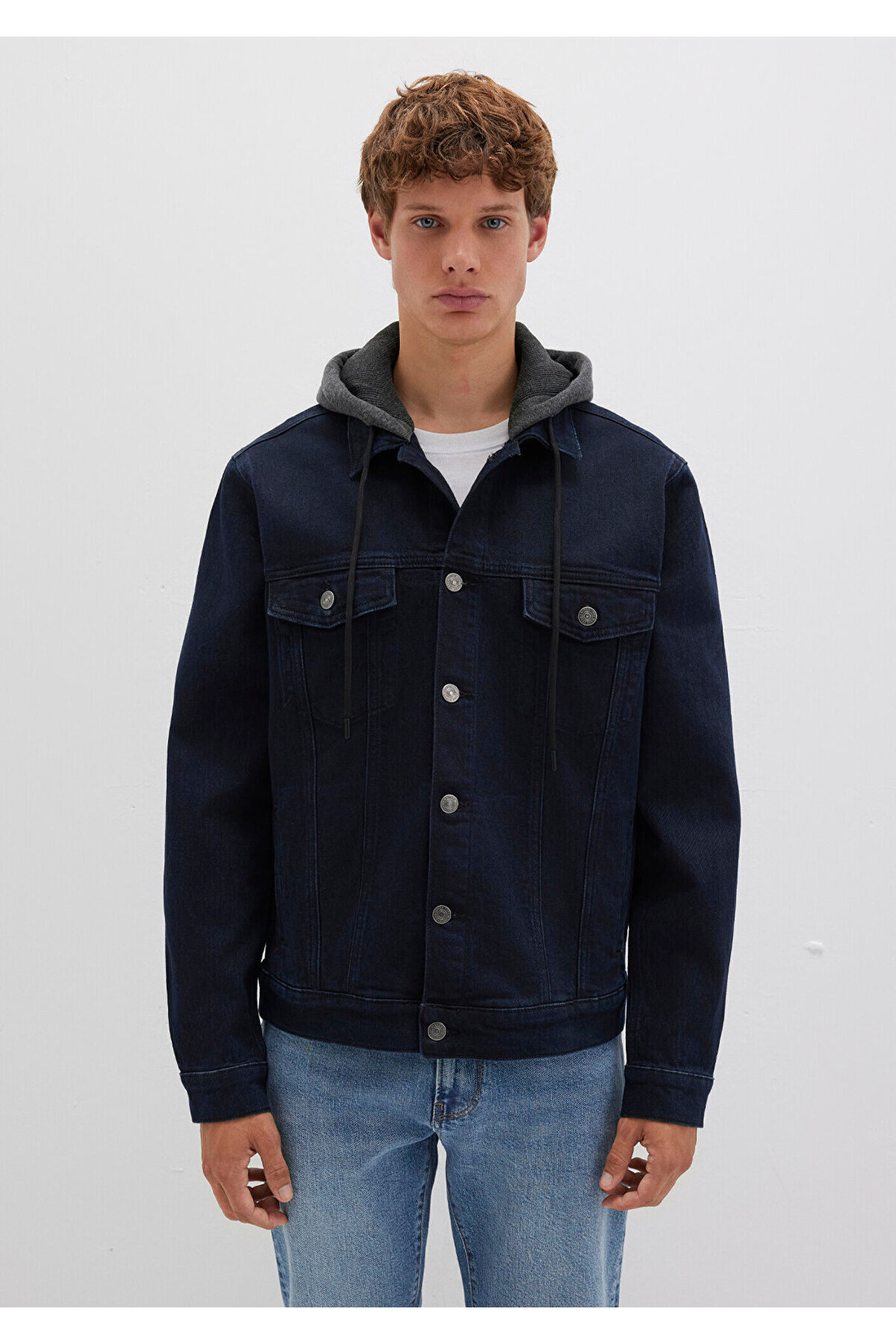 Mavi Brandon 90lar Mürekkep Mavisi Jean Ceket 0112808-90770 görsel 3