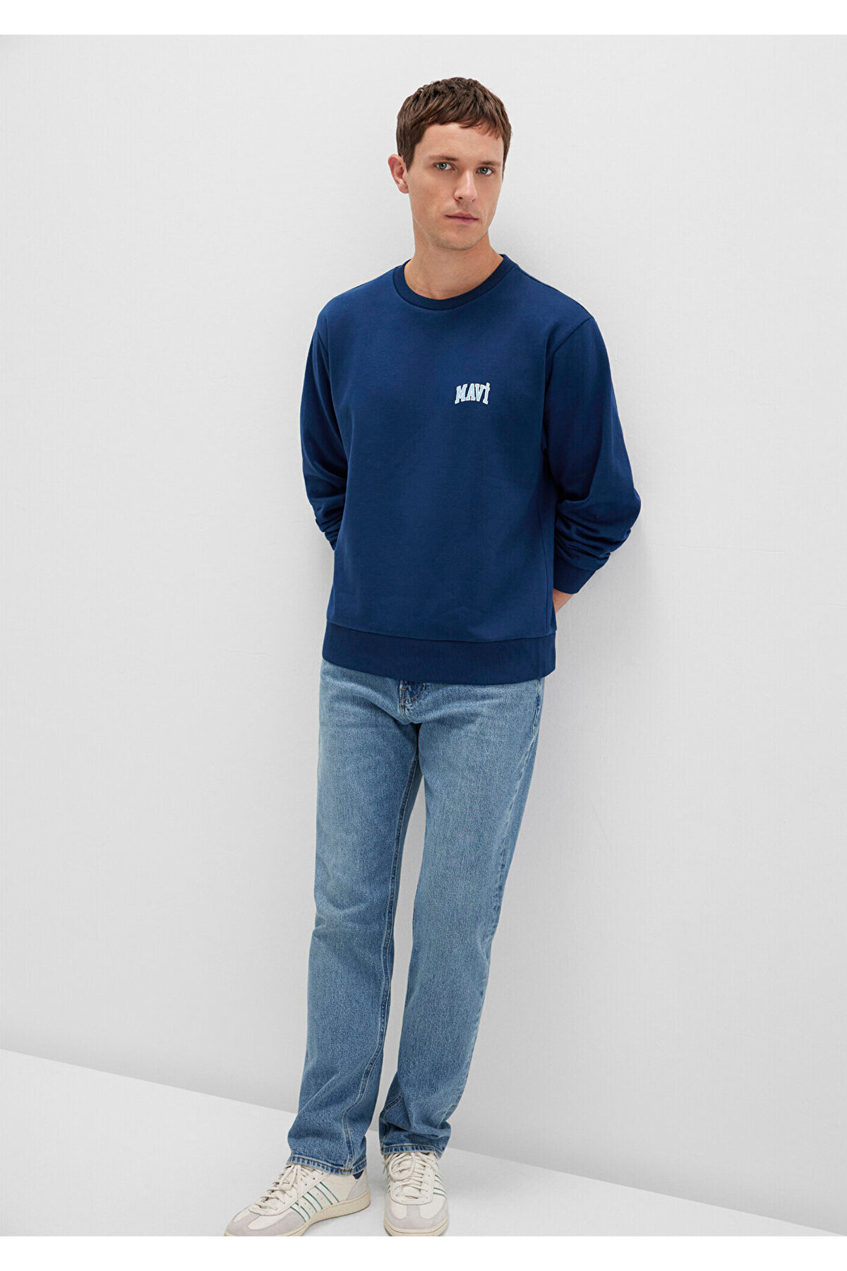 Mavi Logo Baskılı Sweatshirt 0611716-89353 görsel 2