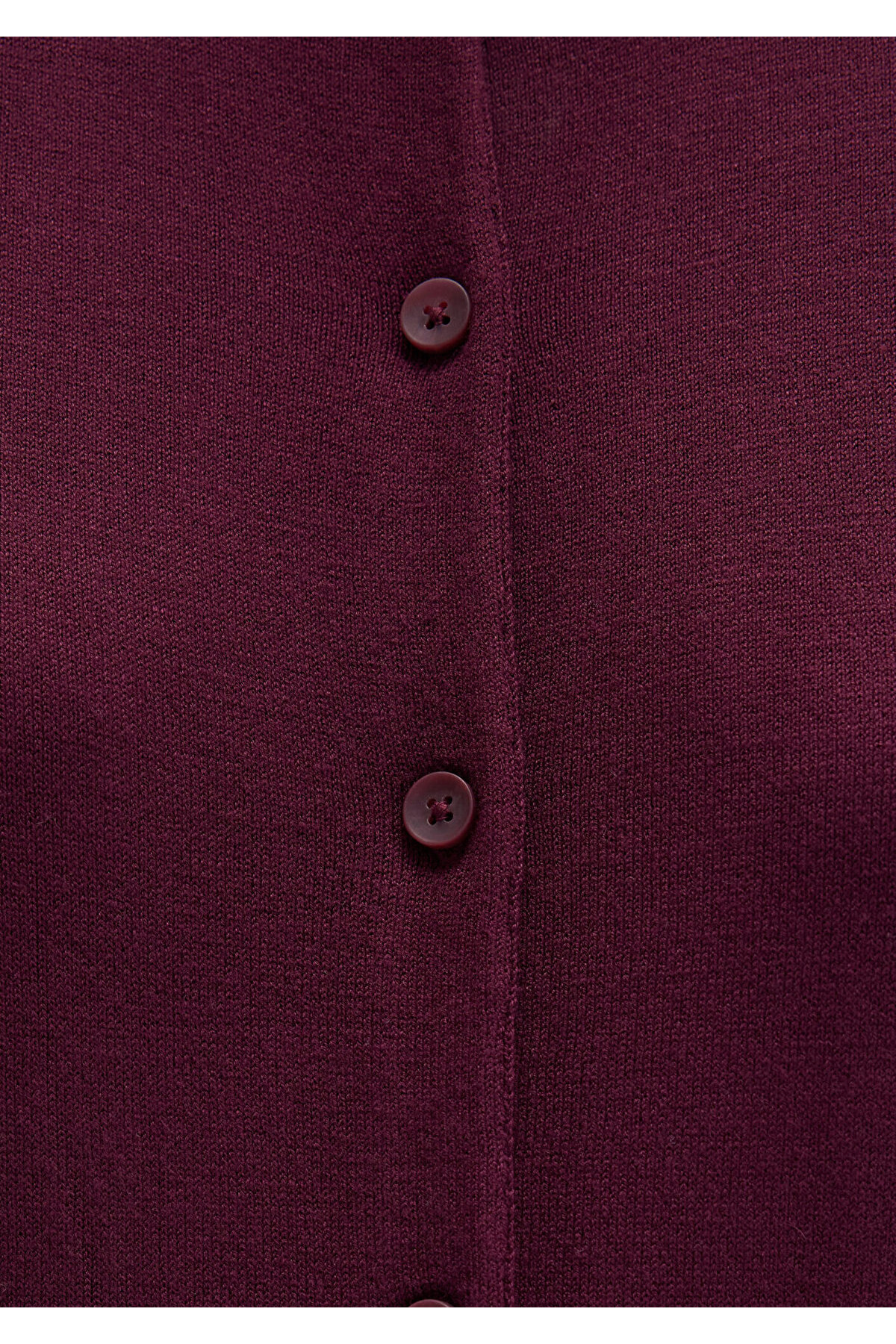 Mavi Yün Karışımlı Düğmeli Bordo Hırka Slim Fit / Dar Kesim 1710713-87830 görsel 6