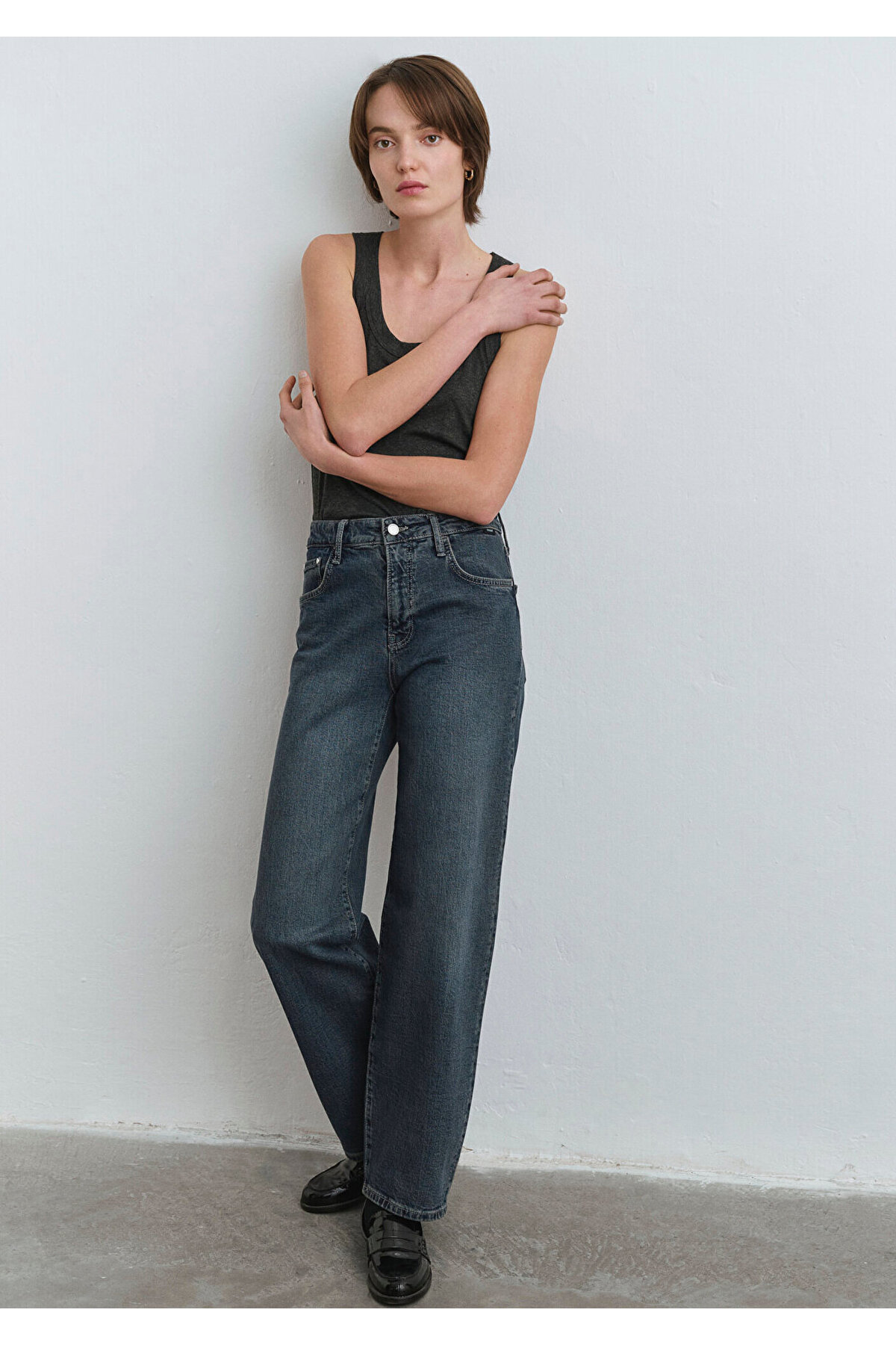 Mavi Leila Premium Blue Gölgeli Derin Jean Pantolon 1010600-89936 görsel 2