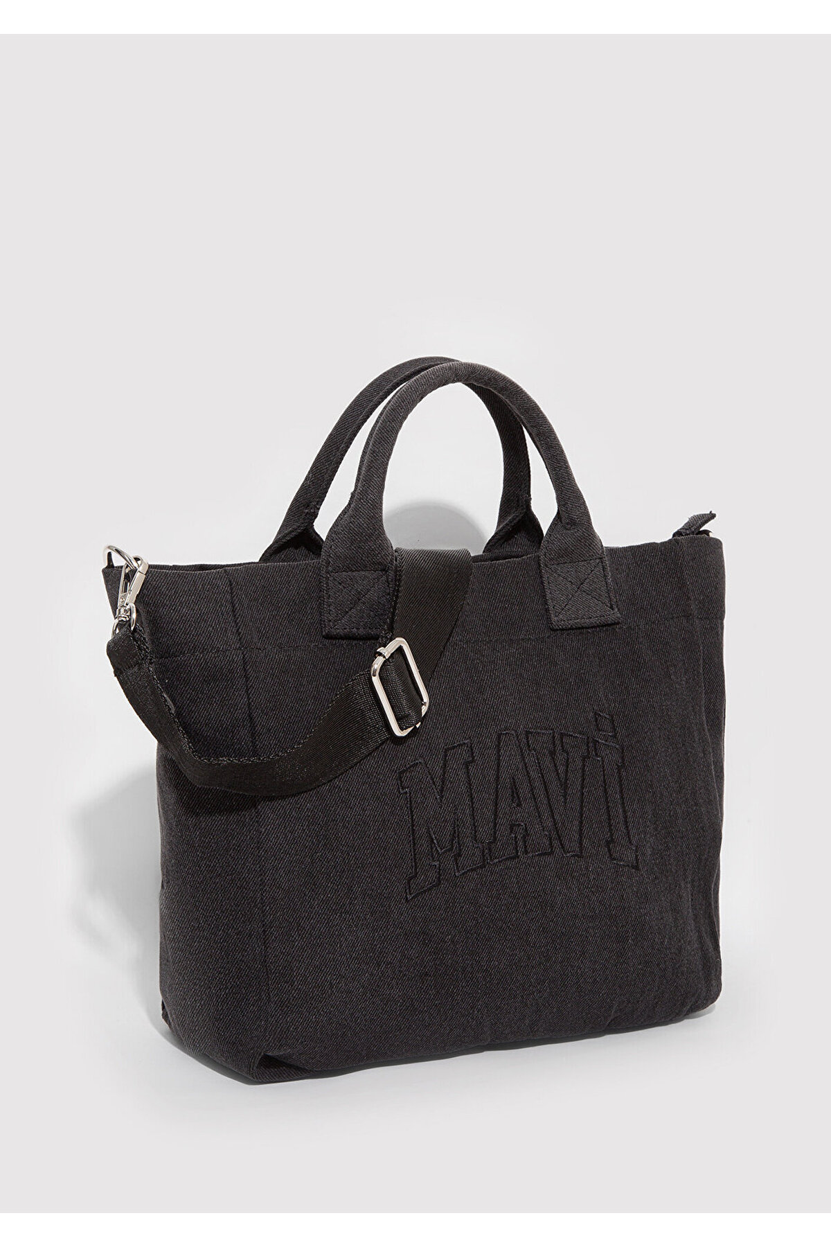 Mavi Logo Antrasit Tote Çanta 1913377-88035 görsel 4