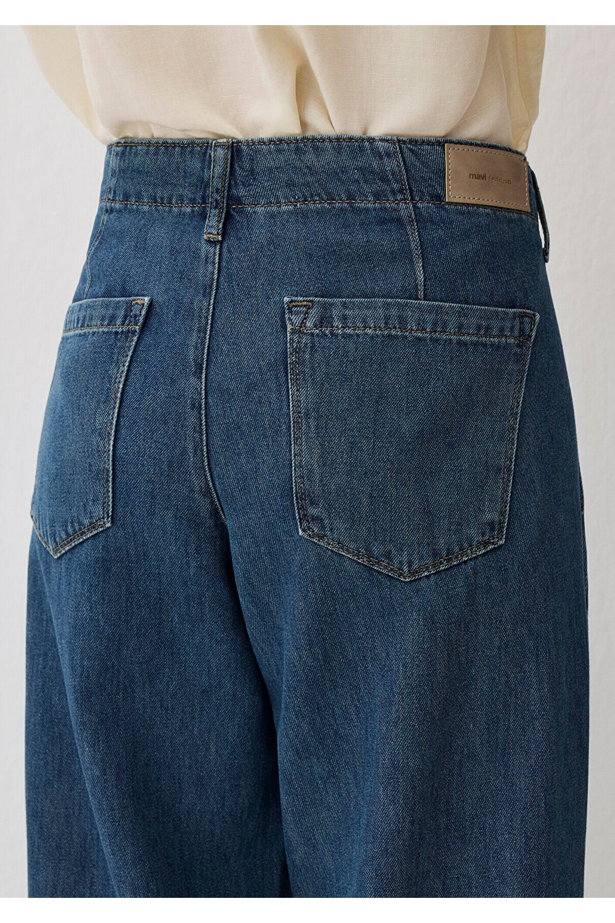 Mavi Maribel Edition Puslu Indigo Mavisi Jean Pantolon 1012666-90558 görsel 7