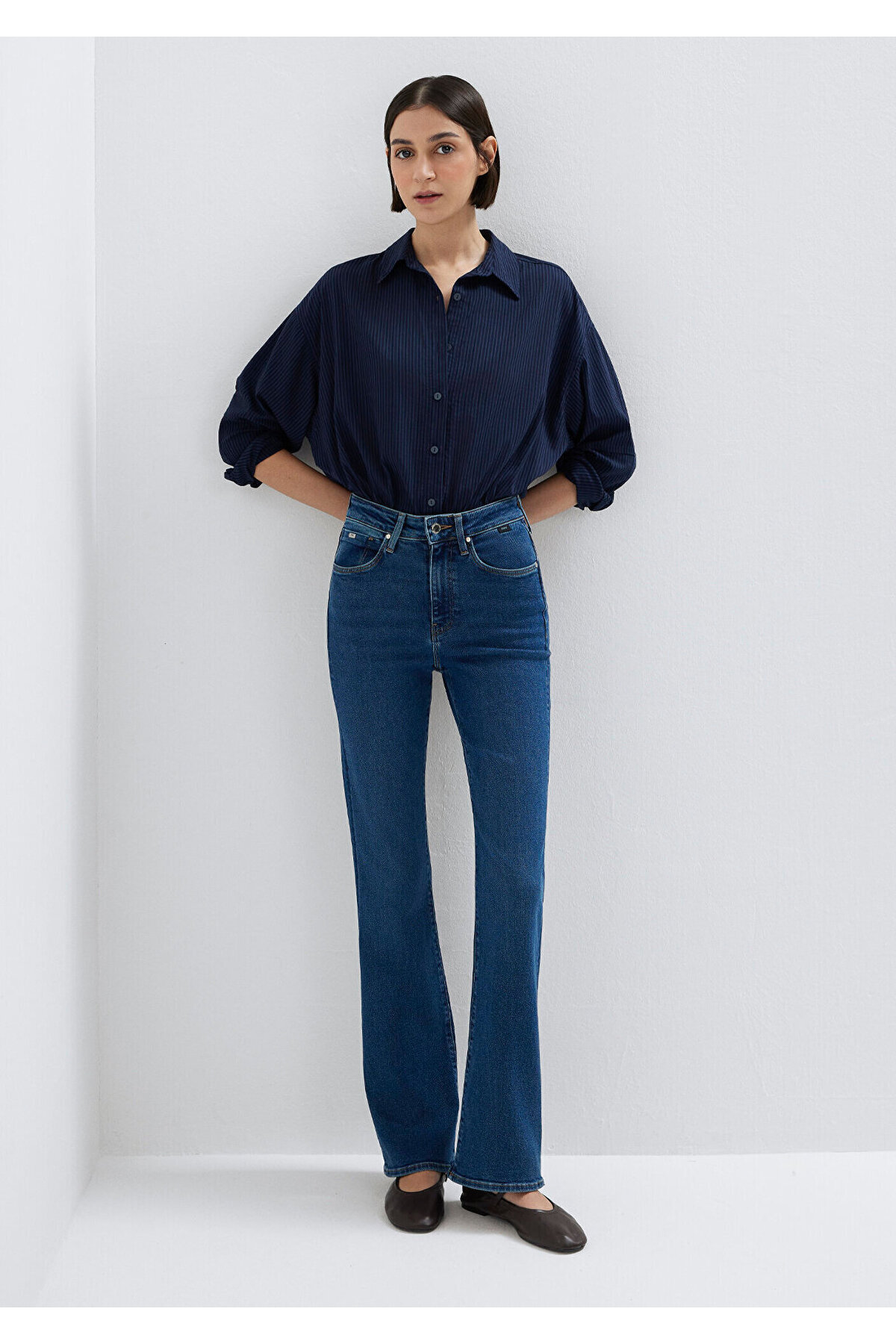 Mavi Bliss Premium Blue Koyu Jean Pantolon 101437-85292 görsel 2