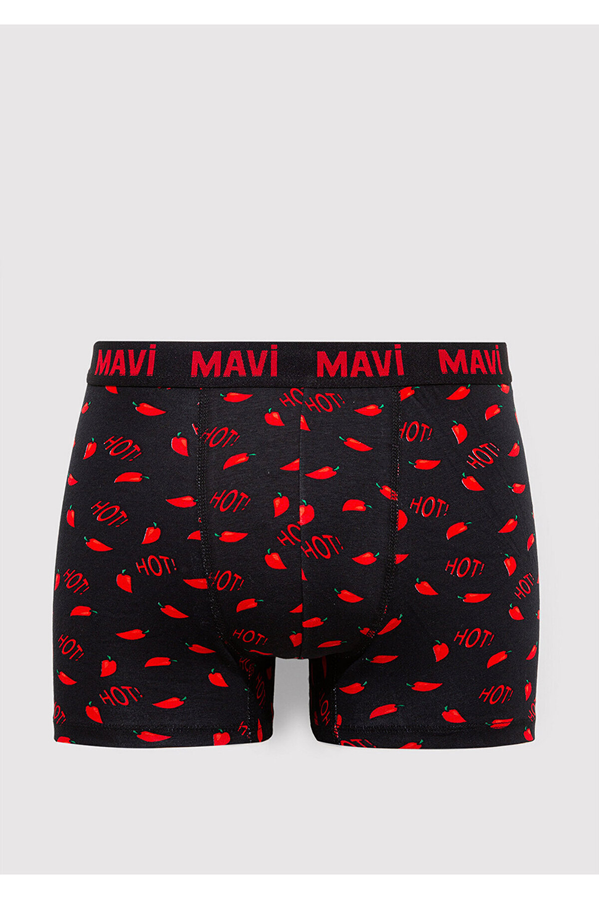Mavi Biber Detaylı Siyah Boxer 0911631-900