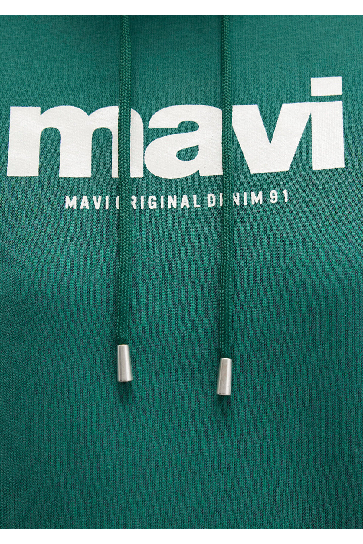 Mavi Logo Baskılı Kapüşonlu Yeşil Sweatshirt 168334-71874 görsel 6