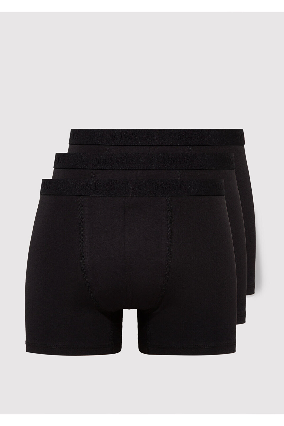 Mavi 3lü Siyah Basic Boxer 0911413-900