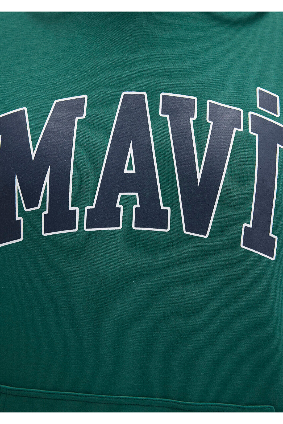 Mavi M067149 Logo Baskılı Erkek Kapüşonlu Sweatshirt HAKİ görsel 7