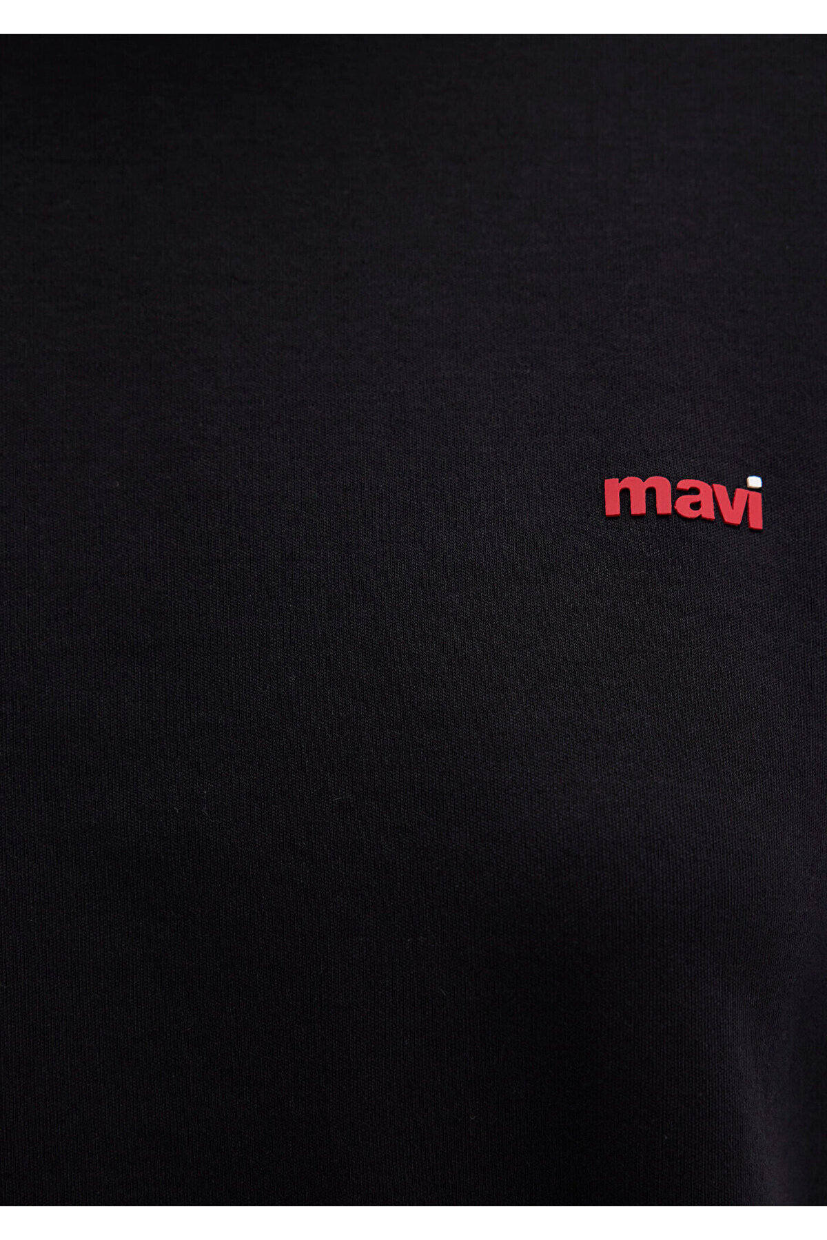 Mavi Mini Logo Baskılı İnterlok Siyah Basic Tişört Regular Fit / Normal Kesim 1612122-900 görsel 6